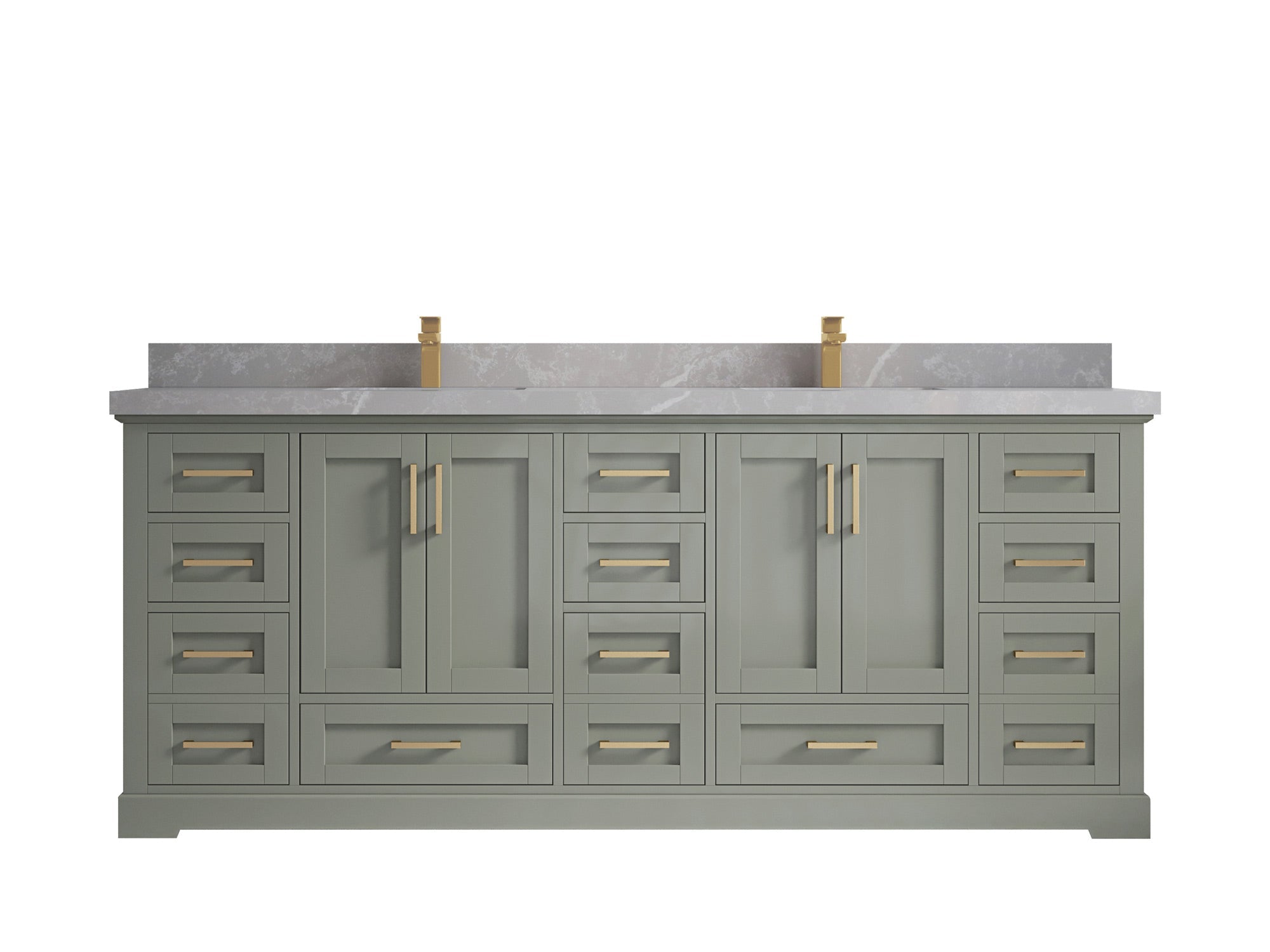 Boston 84 in. W x 22 in. D Double Sink Bathroom Vanity - Willow Bath and Vanity