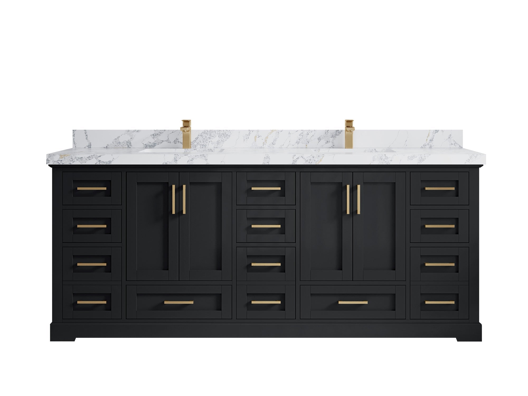 Boston 84 in. W x 22 in. D Double Sink Bathroom Vanity - Willow Bath and Vanity