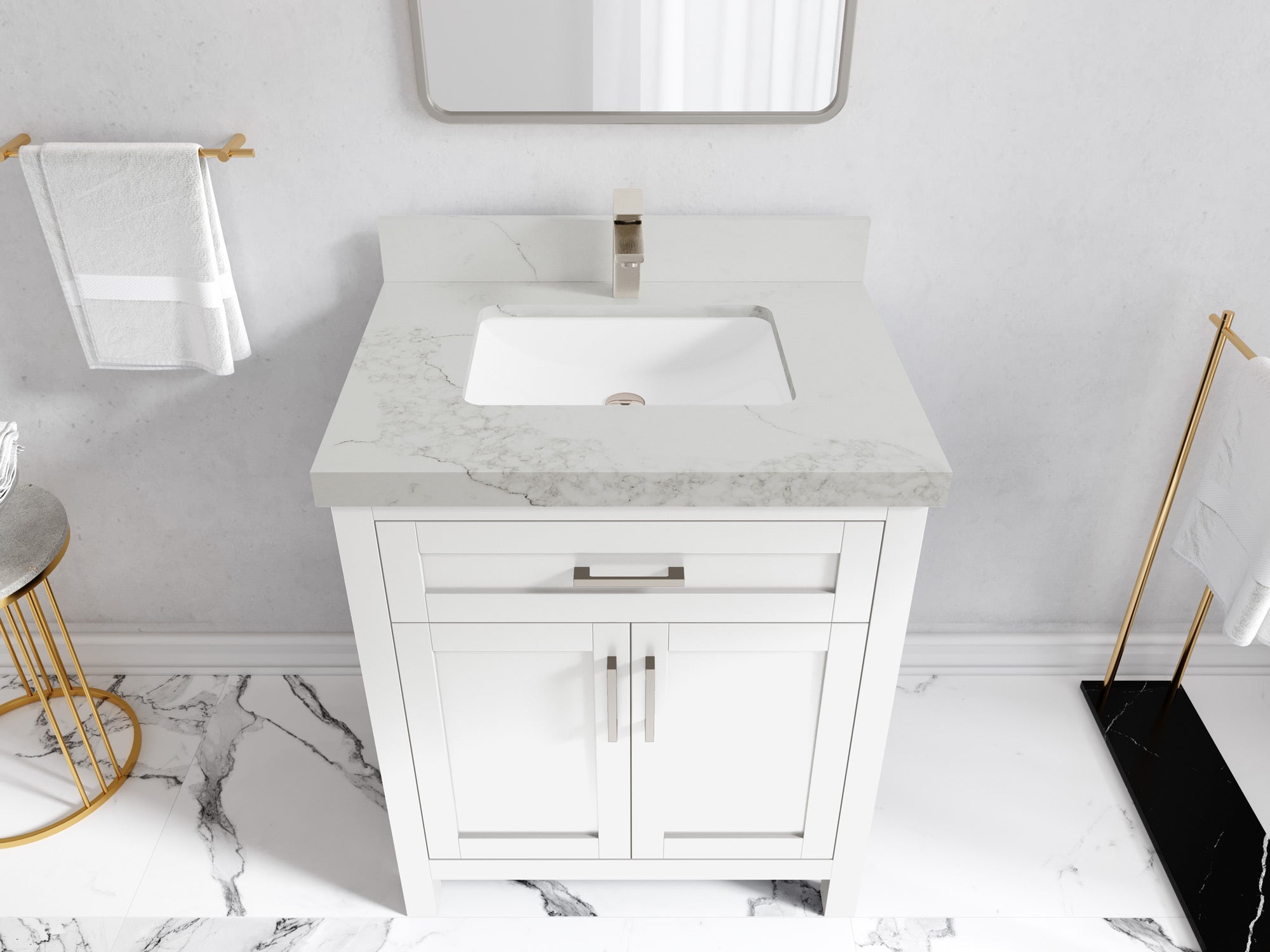 Cambridge 30 in. W x 22 in. D Single Sink Bathroom Vanity - Willow Bath and Vanity