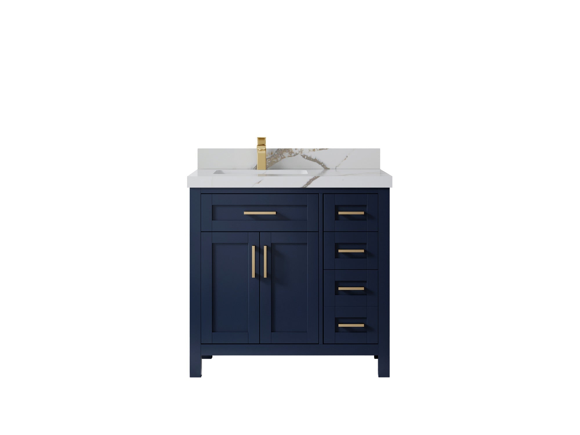 Cambridge 36 in. W x 22 in. D Left Offset Sink Bathroom Vanity - Willow Bath and Vanity