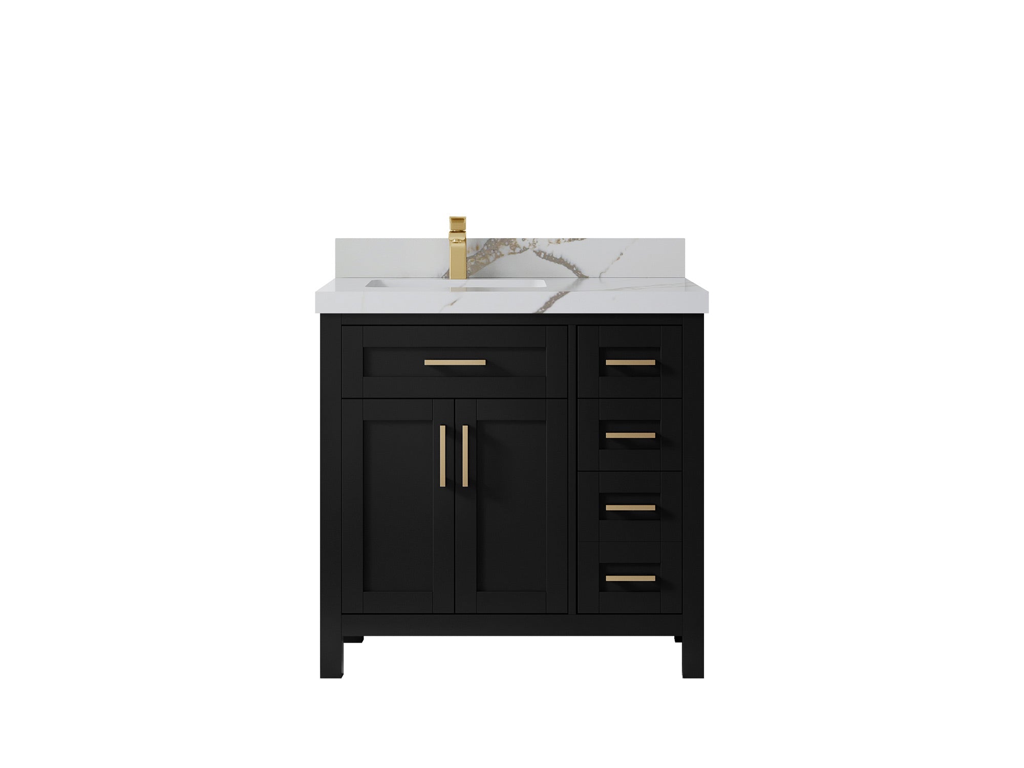 Cambridge 36 in. W x 22 in. D Left Offset Sink Bathroom Vanity - Willow Bath and Vanity