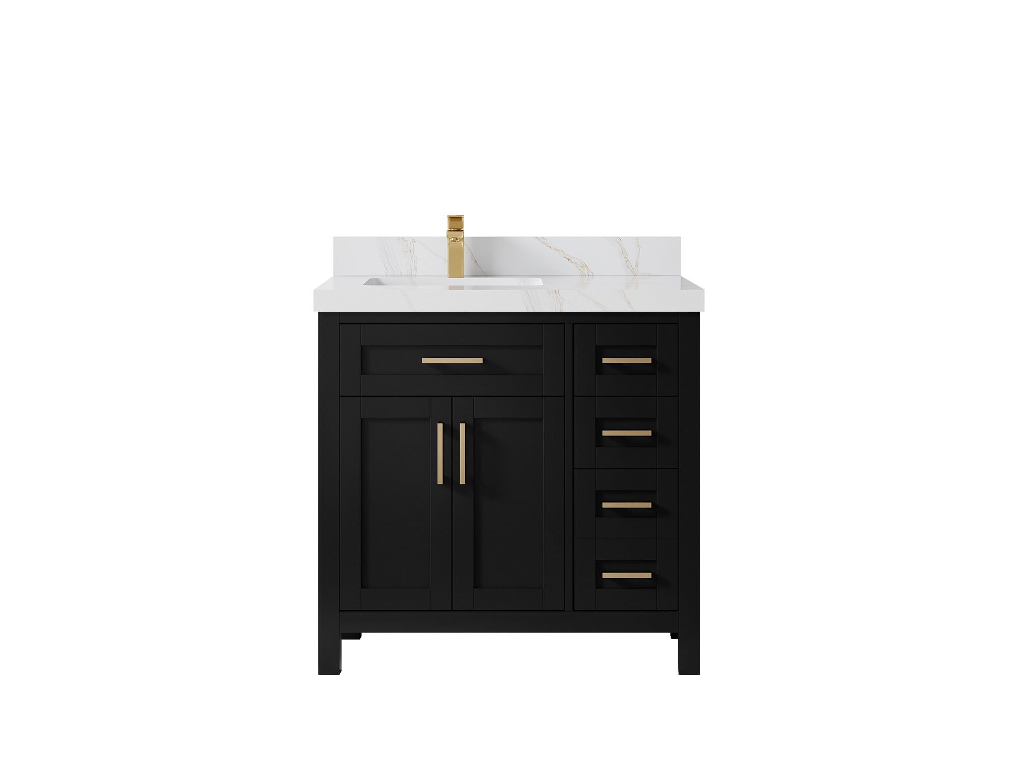Cambridge 36 in. W x 22 in. D Left Offset Sink Bathroom Vanity - Willow Bath and Vanity