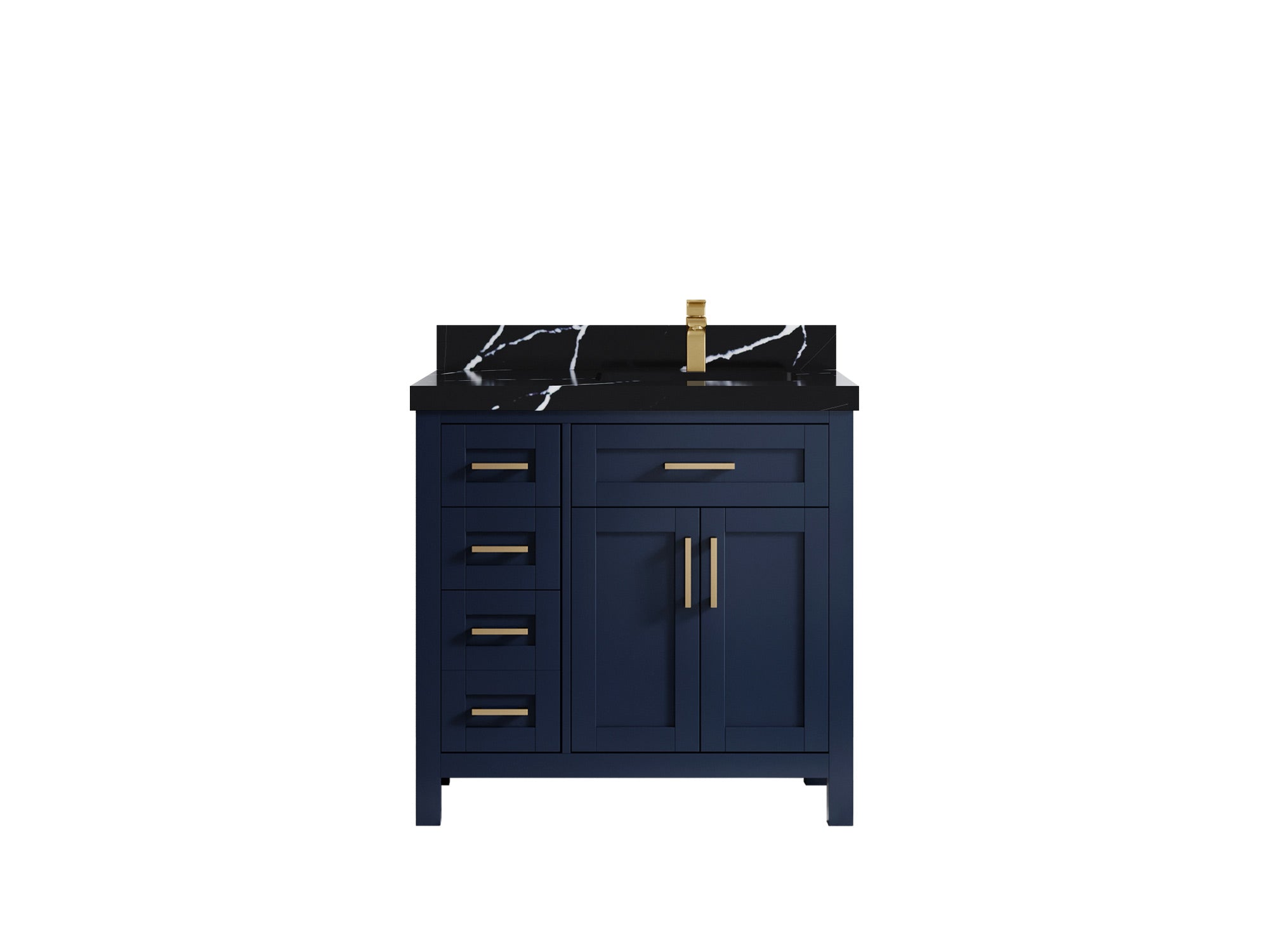 Cambridge 36 in. W x 22 in. D Right Offset Sink Bathroom Vanity - Willow Bath and Vanity