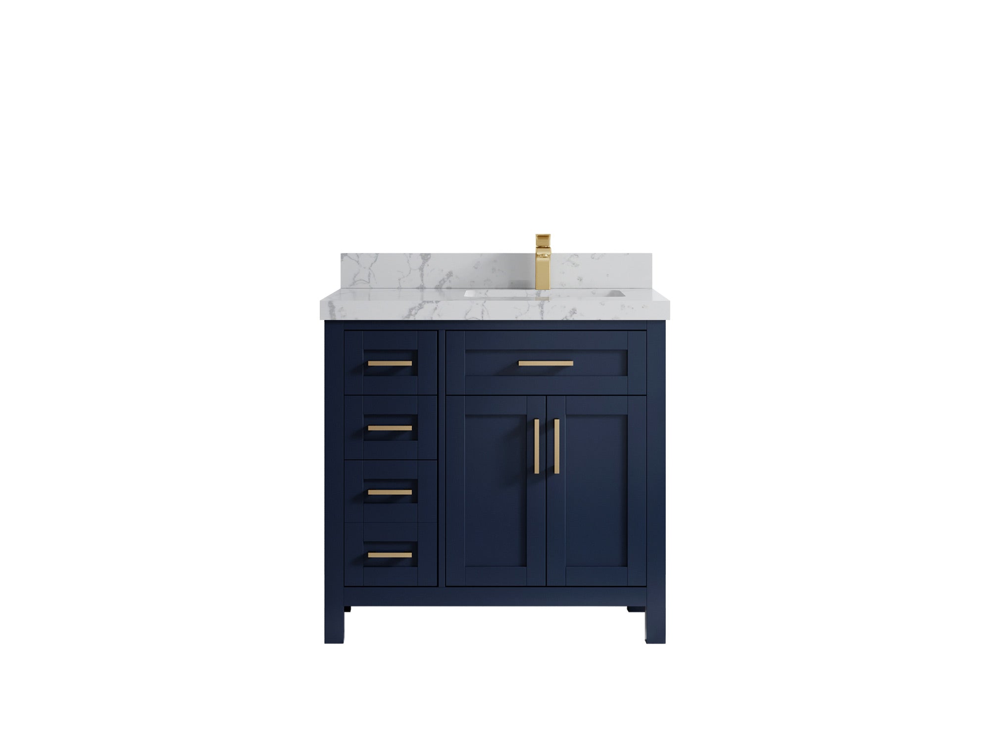 Cambridge 36 in. W x 22 in. D Right Offset Sink Bathroom Vanity - Willow Bath and Vanity