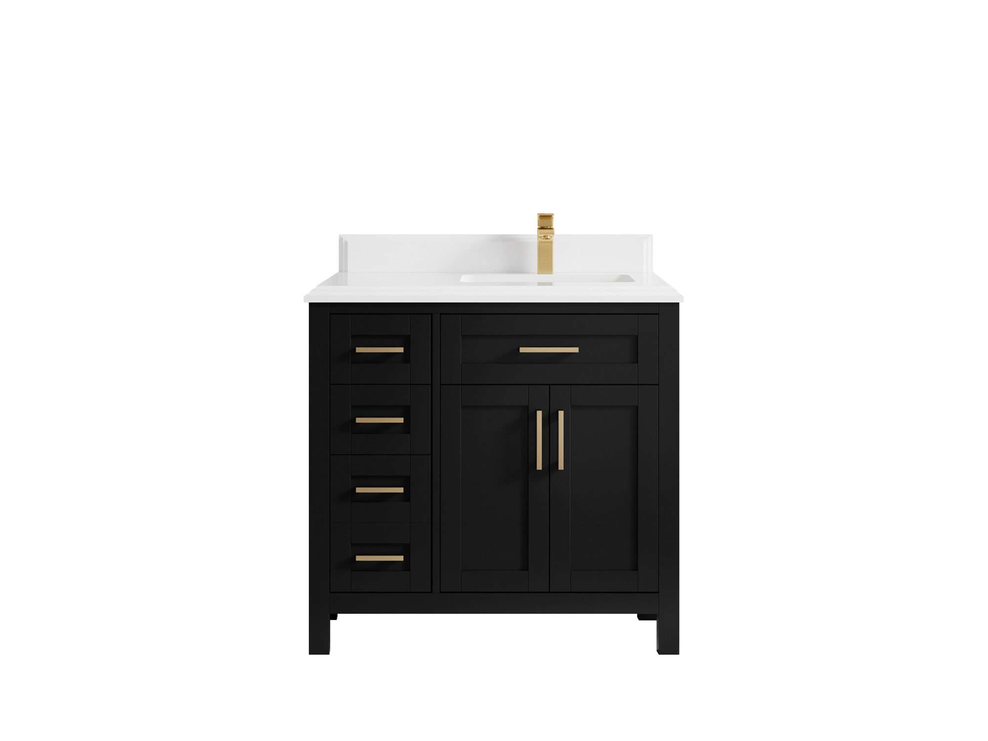 Cambridge 36 in. W x 22 in. D Right Offset Sink Bathroom Vanity - Willow Bath and Vanity