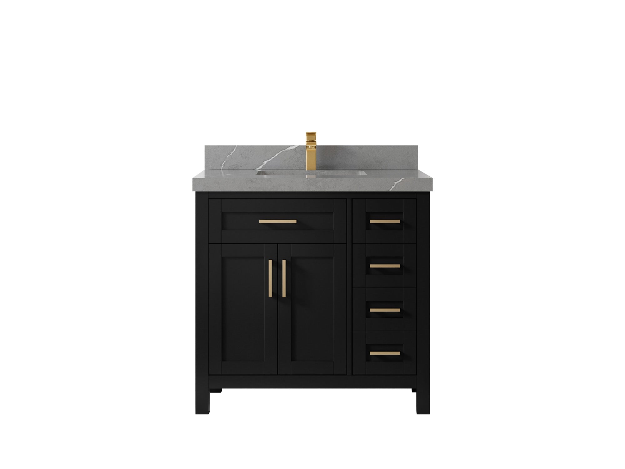 Cambridge 36 in. W x 22 in. D Single Center Sink Bathroom Vanity - Willow Bath and Vanity
