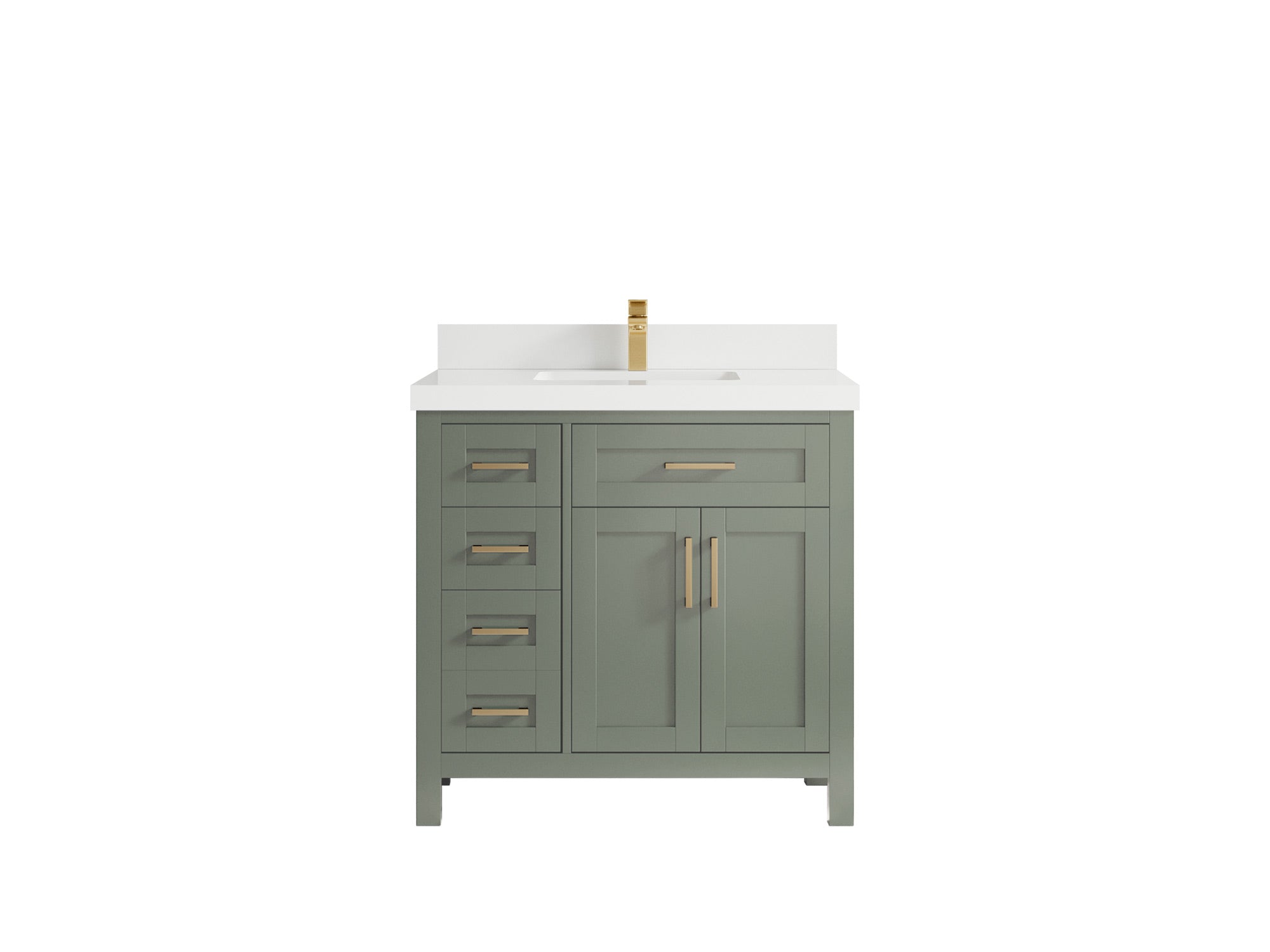 Cambridge 36 in. W x 22 in. D Single Center Sink Bathroom vanity - Willow Bath and Vanity