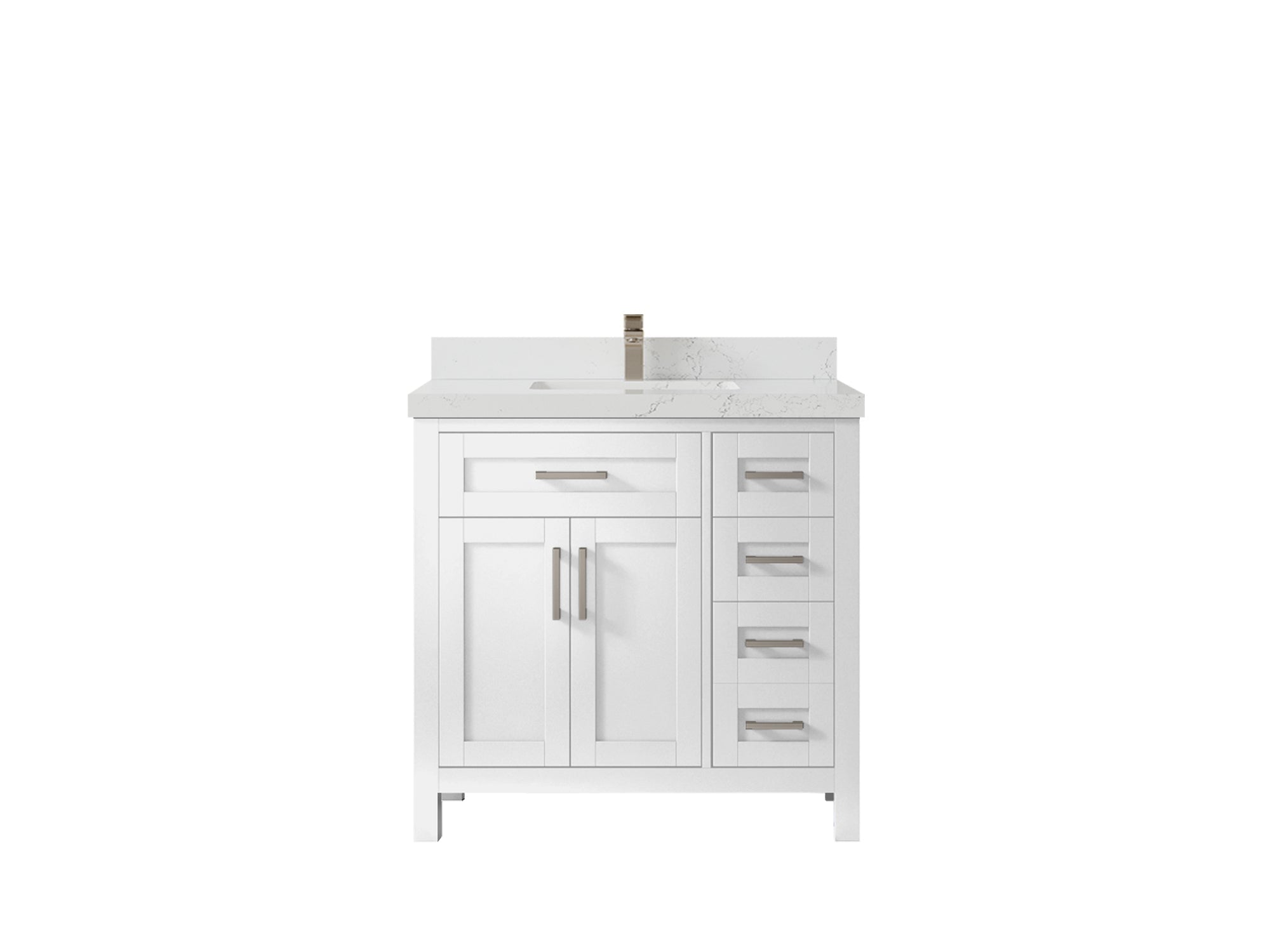 Cambridge 36 in. W x 22 in. D Single Center Sink Bathroom Vanity - Willow Bath and Vanity