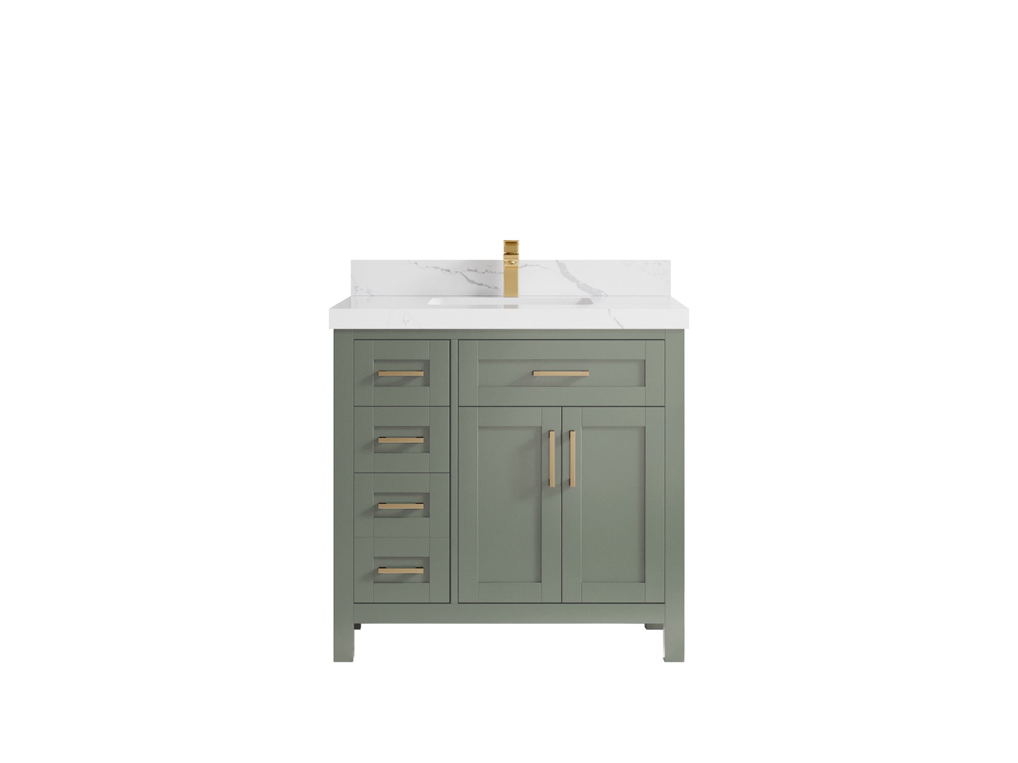 Cambridge 36 in. W x 22 in. D Single Center Sink Bathroom vanity - Willow Bath and Vanity