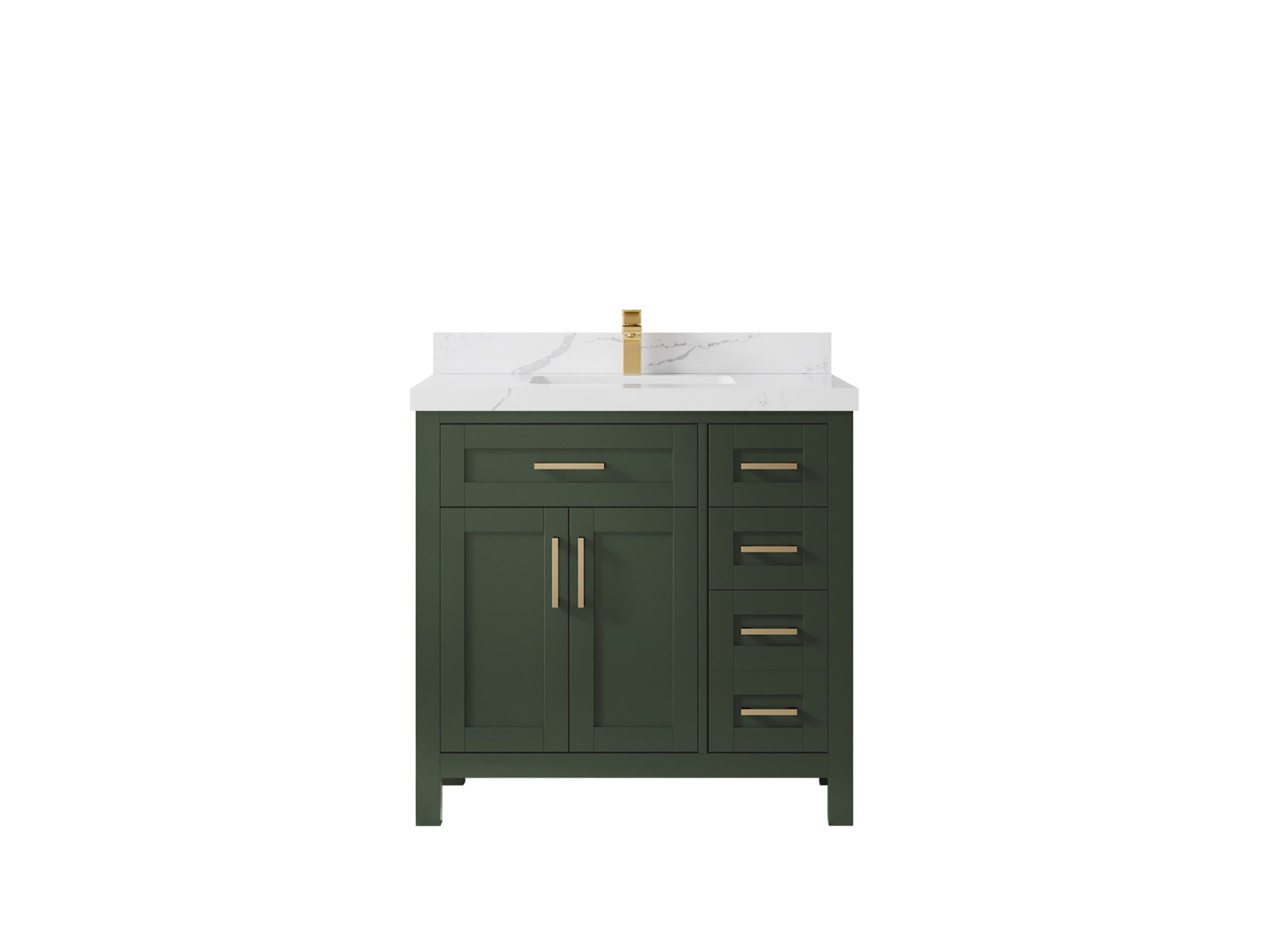 Cambridge 36 in. W x 22 in. D Single Center Sink Bathroom Vanity - Willow Bath and Vanity