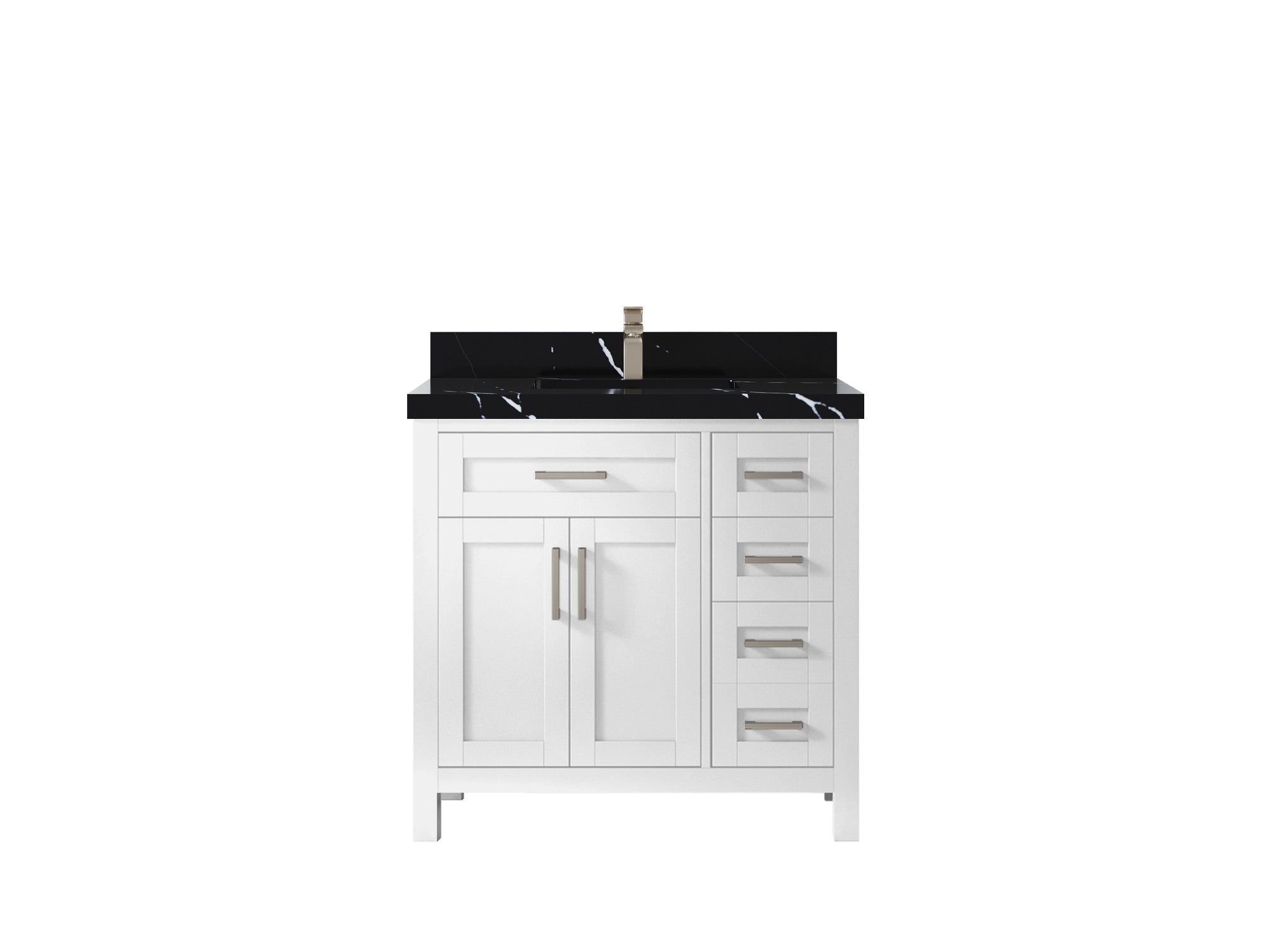 Cambridge 36 in. W x 22 in. D Single Center Sink Bathroom Vanity - Willow Bath and Vanity