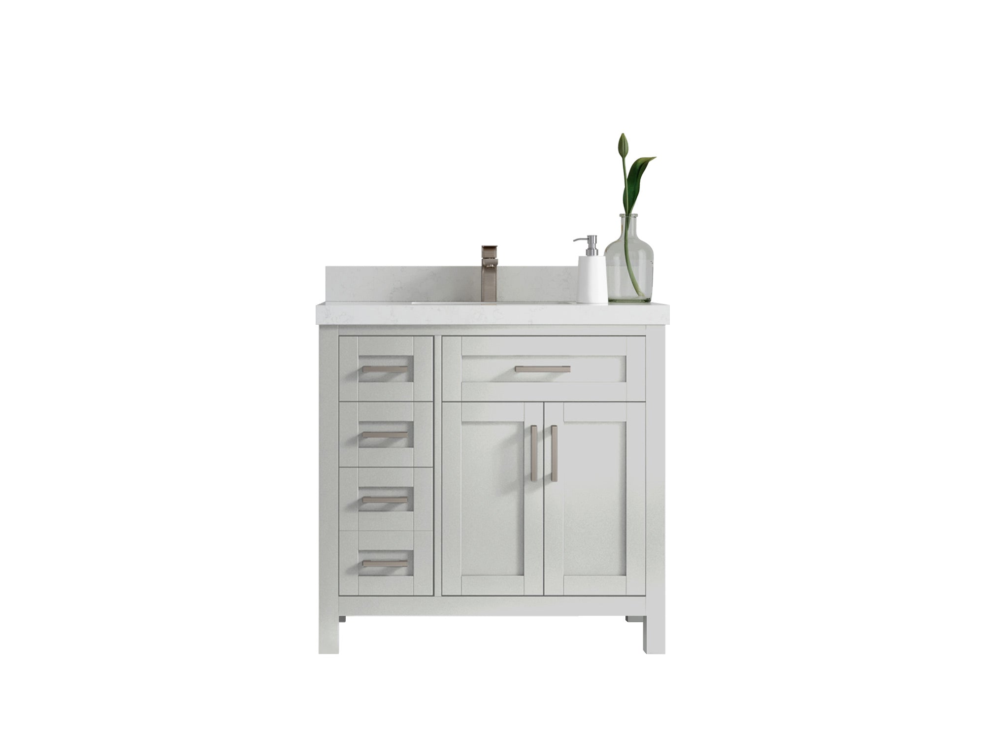 Cambridge 36 in. W x 22 in. D Single Center Sink Bathroom vanity - Willow Bath and Vanity