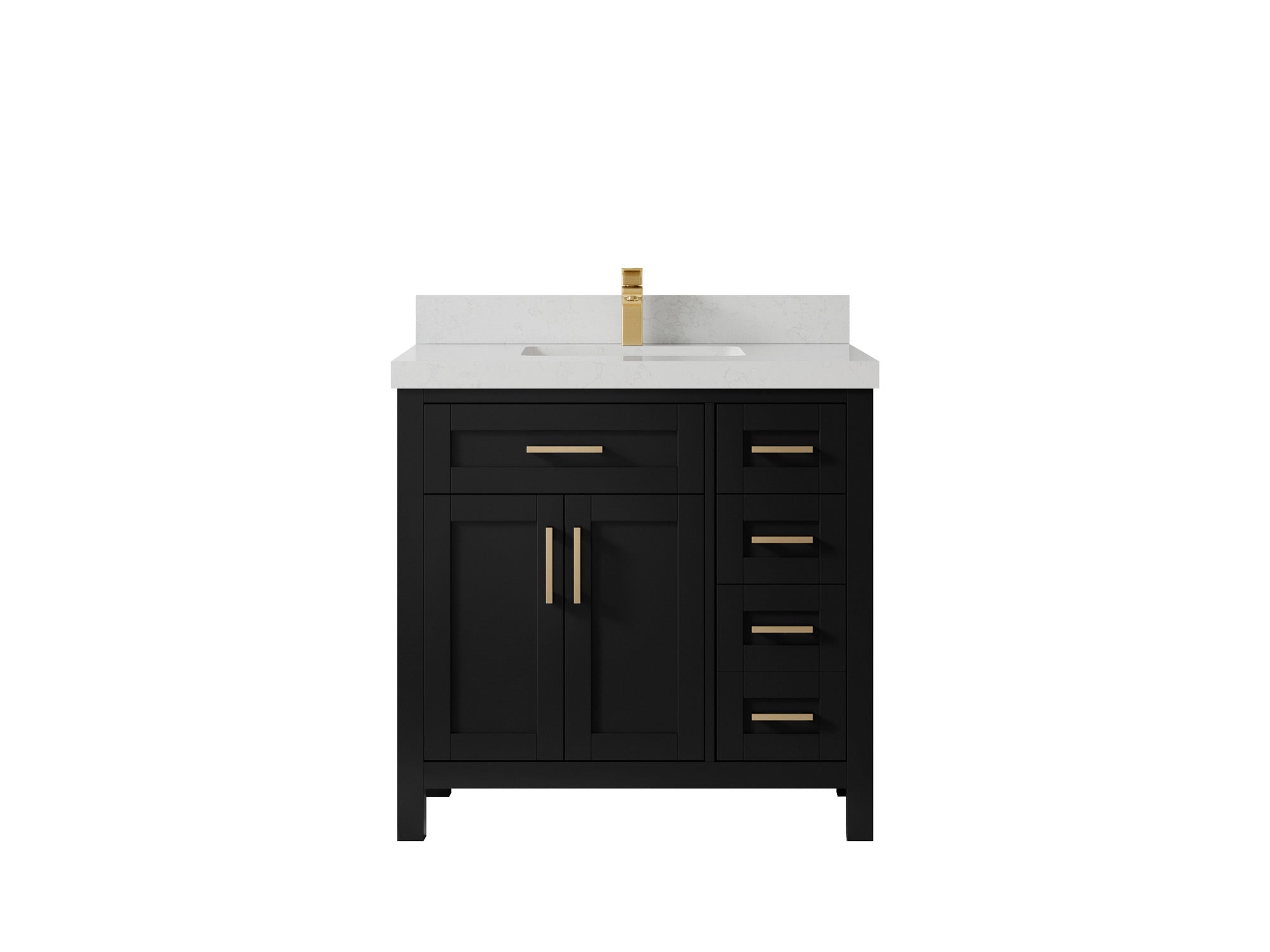 Cambridge 36 in. W x 22 in. D Single Center Sink Bathroom Vanity - Willow Bath and Vanity