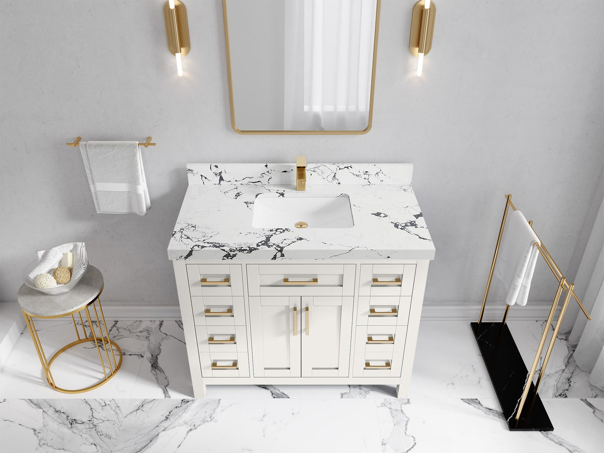 Cambridge 42 in. W x 22 in. D Single Sink Bathroom Vanity - Willow Bath and Vanity
