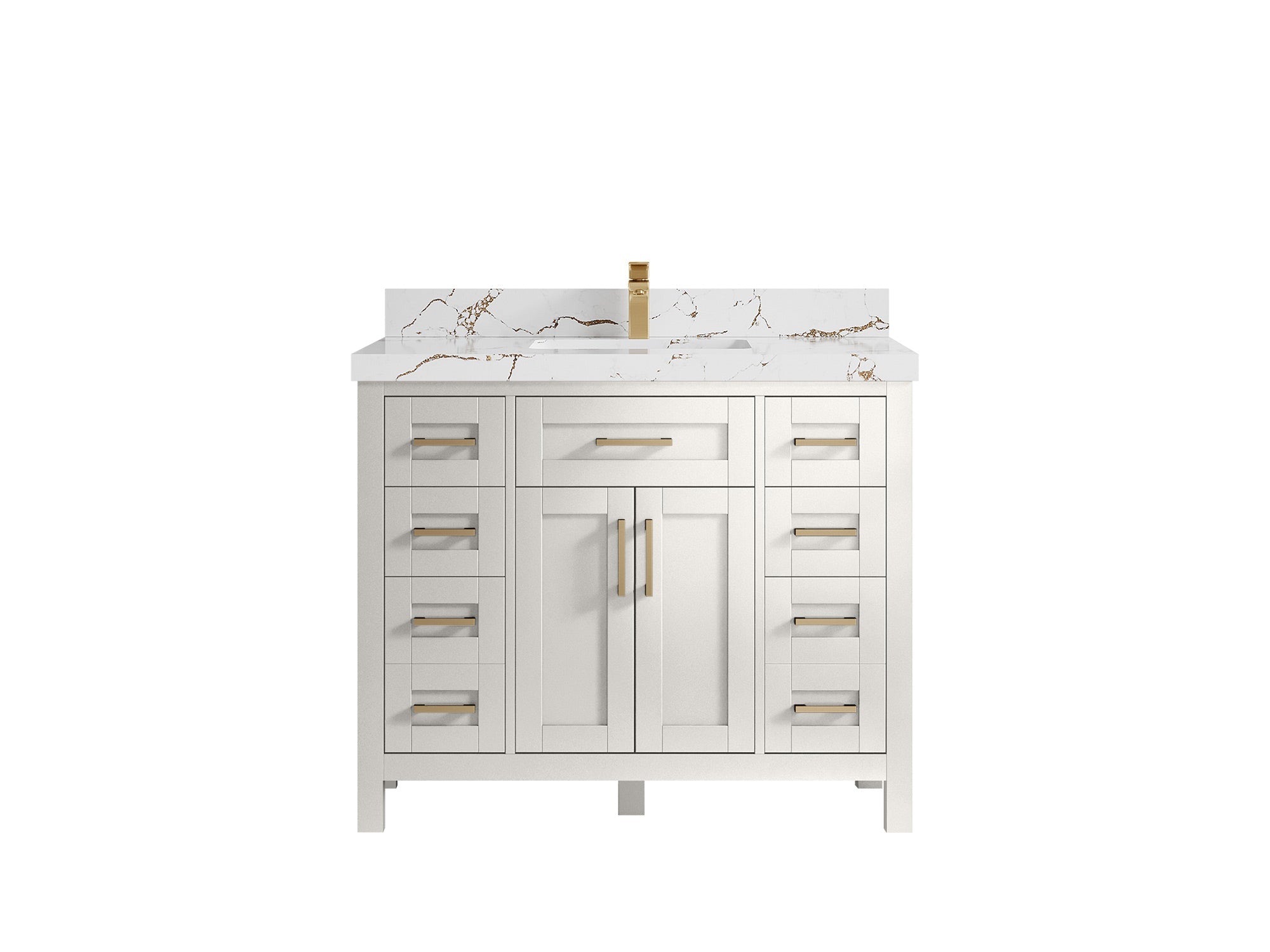Cambridge 42 in. W x 22 in. D Single Sink Bathroom Vanity - Willow Bath and Vanity