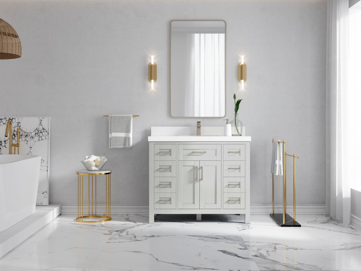 Cambridge 42 in. W x 22 in. D Single Sink Bathroom Vanity - Willow Bath and Vanity