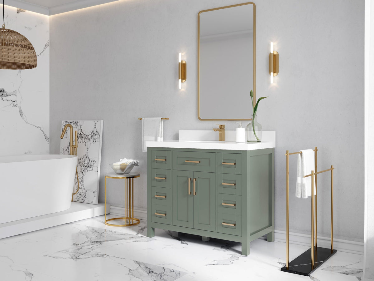 Cambridge 42 in. W x 22 in. D Single Sink Bathroom Vanity - Willow Bath and Vanity