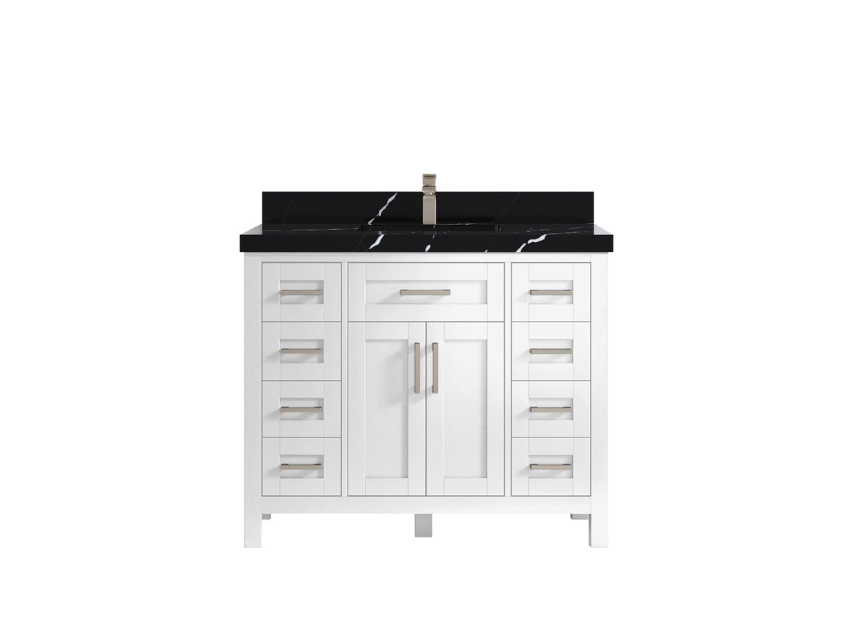 Cambridge 42 in. W x 22 in. D Single Sink Bathroom Vanity - Willow Bath and Vanity