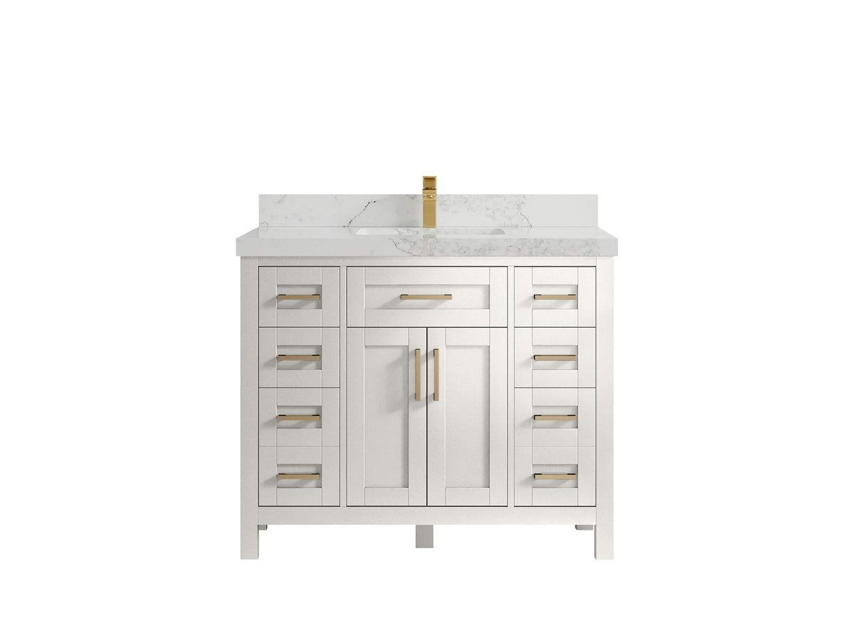 Cambridge 42 in. W x 22 in. D Single Sink Bathroom Vanity - Willow Bath and Vanity