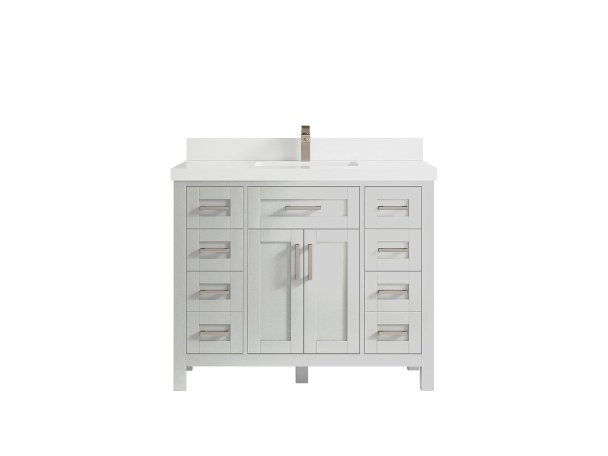 Cambridge 42 in. W x 22 in. D Single Sink Bathroom Vanity - Willow Bath and Vanity