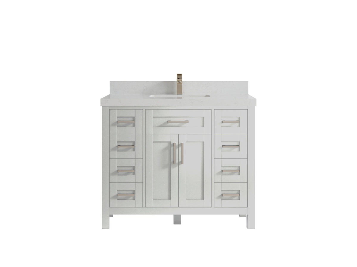 Cambridge 42 in. W x 22 in. D Single Sink Bathroom Vanity - Willow Bath and Vanity