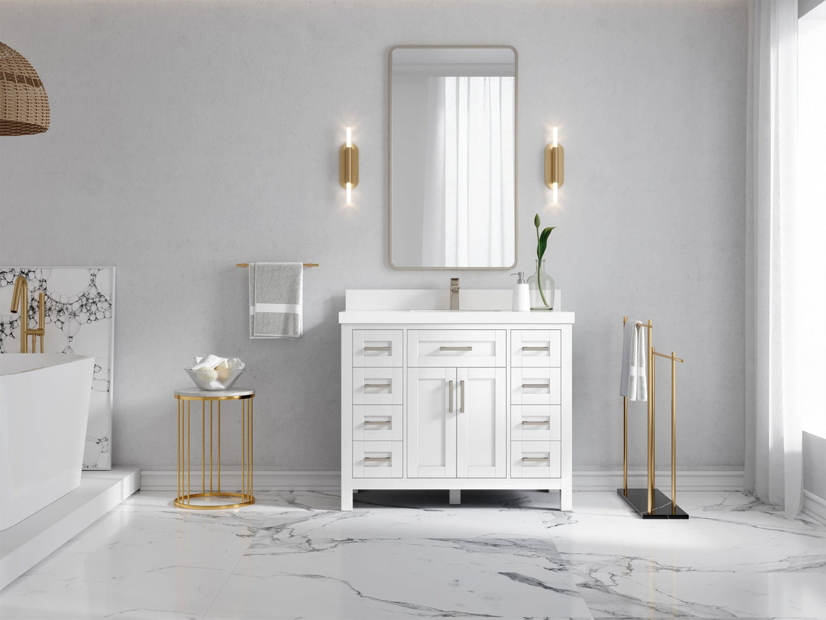 Cambridge 42 in. W x 22 in. D Single Sink Bathroom Vanity - Willow Bath and Vanity