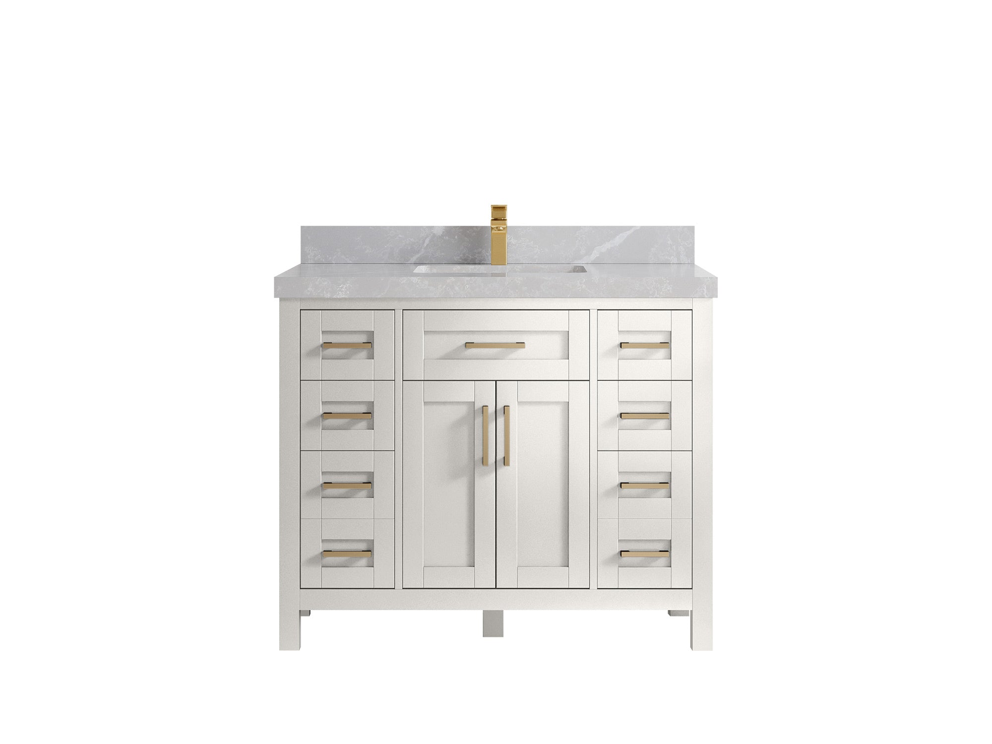Cambridge 42 in. W x 22 in. D Single Sink Bathroom Vanity - Willow Bath and Vanity