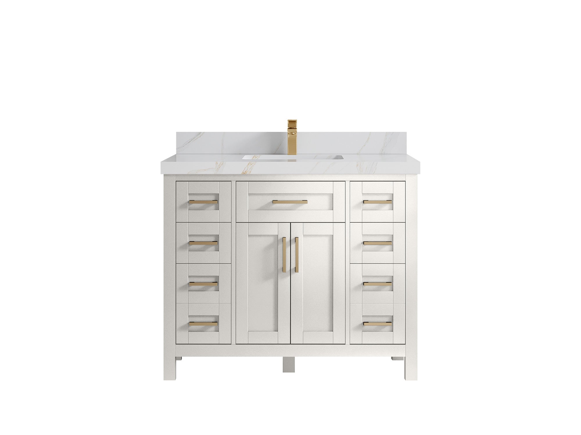 Cambridge 42 in. W x 22 in. D Single Sink Bathroom Vanity - Willow Bath and Vanity