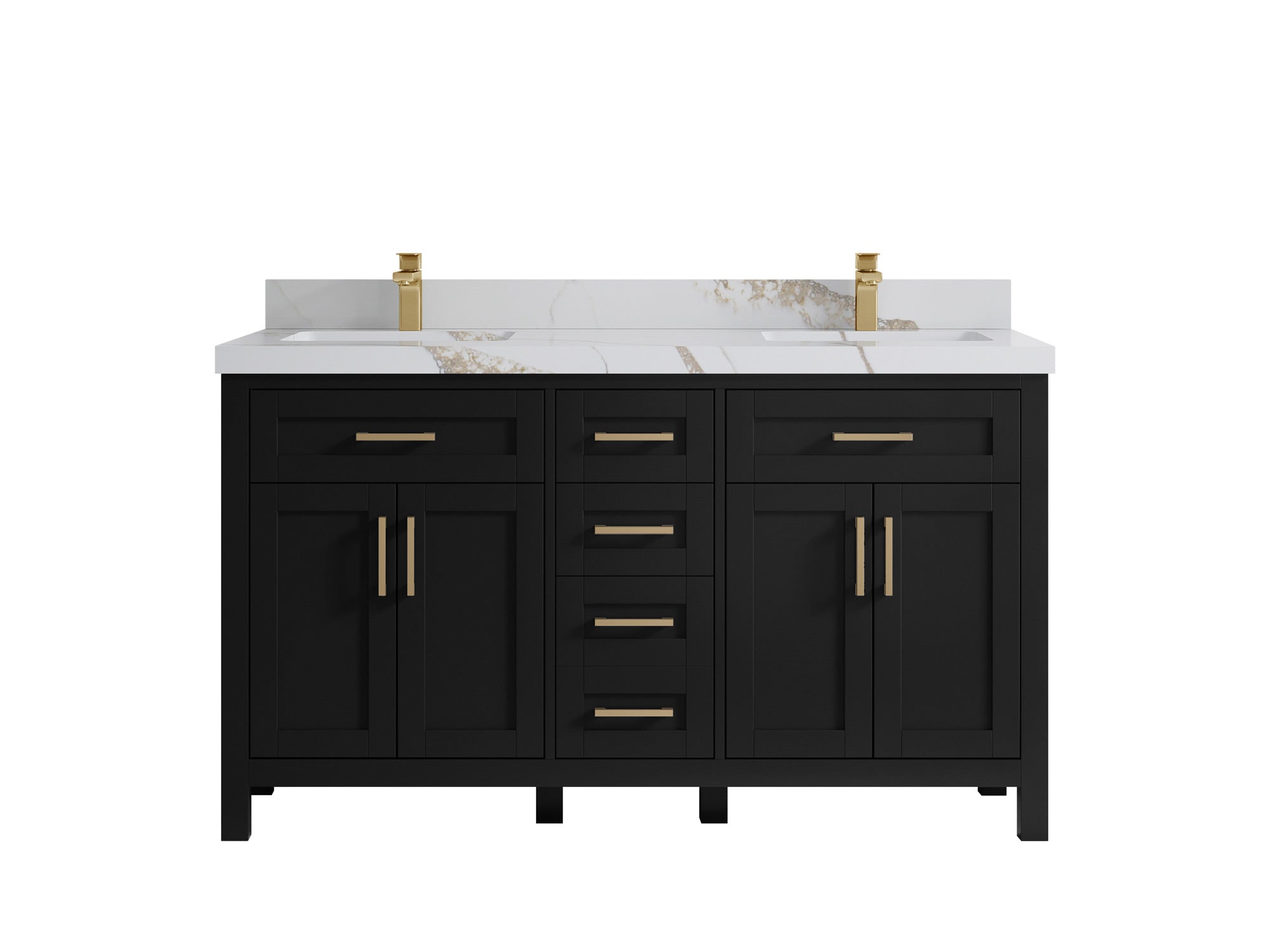 Cambridge 60 in. W x 22 in. D Double Sink Bathroom Vanity - Willow Bath and Vanity