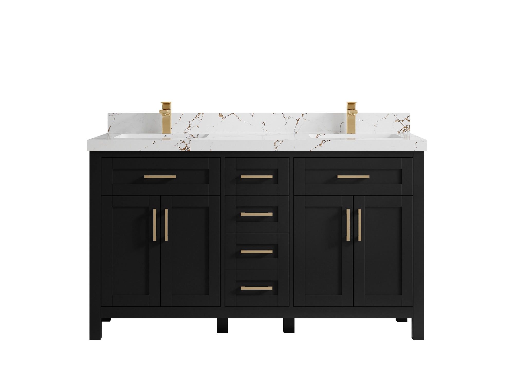 Cambridge 60 in. W x 22 in. D Double Sink Bathroom Vanity - Willow Bath and Vanity