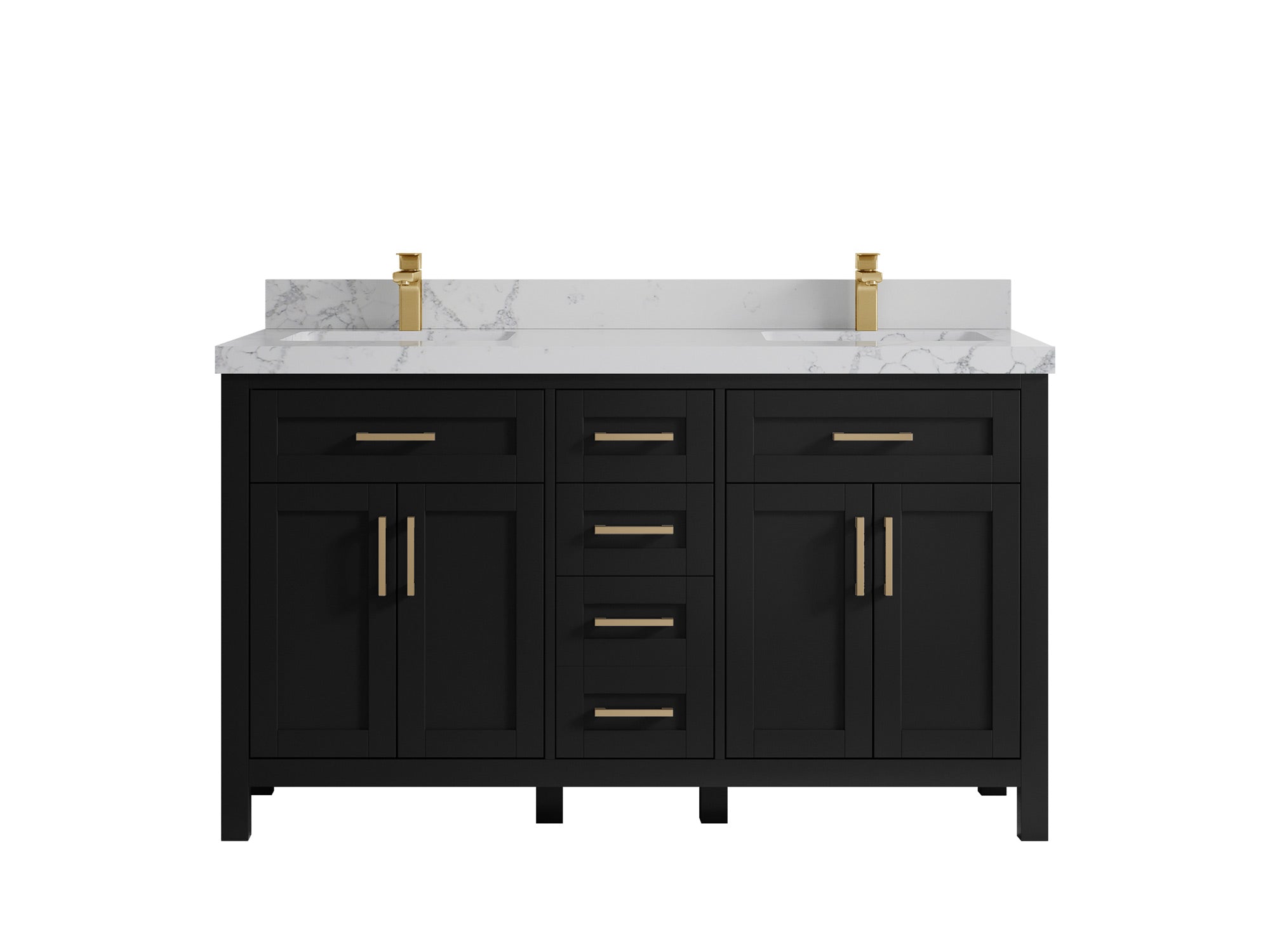 Cambridge 60 in. W x 22 in. D Double Sink Bathroom Vanity - Willow Bath and Vanity