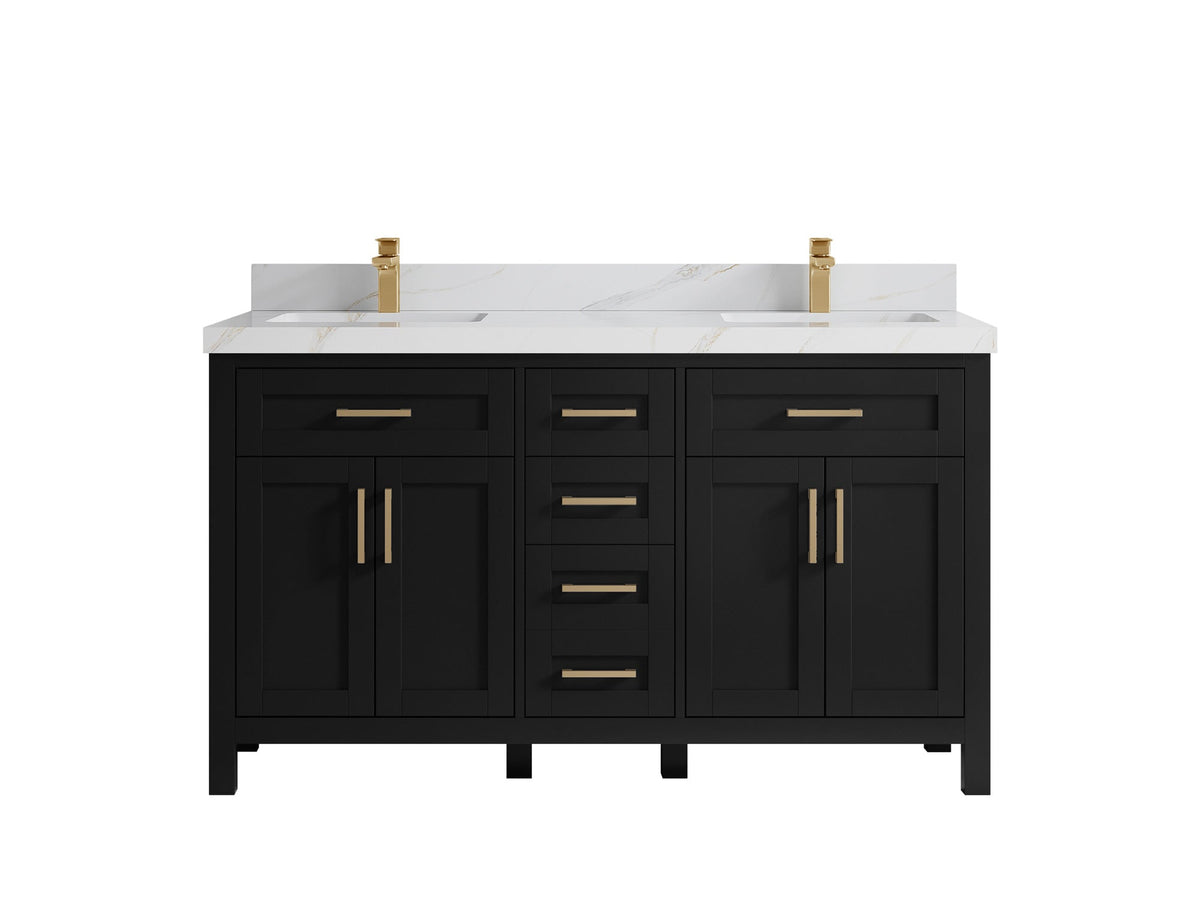 Cambridge 60 in. W x 22 in. D Double Sink Bathroom Vanity - Willow Bath and Vanity