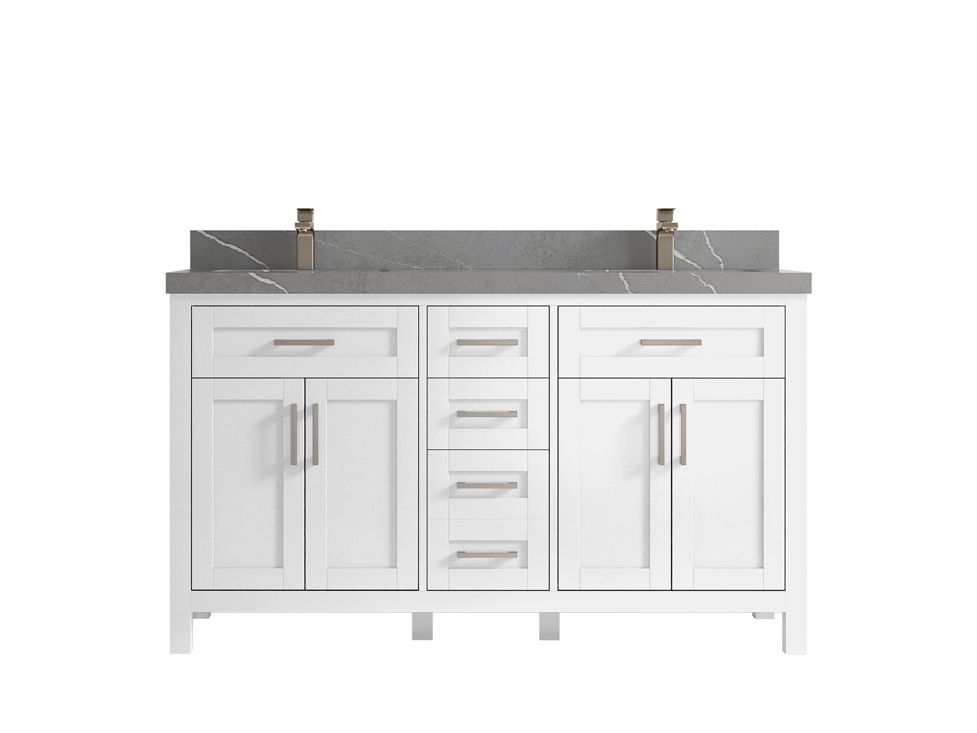 Cambridge 60 in. W x 22 in. D Double Sink Bathroom Vanity - Willow Bath and Vanity
