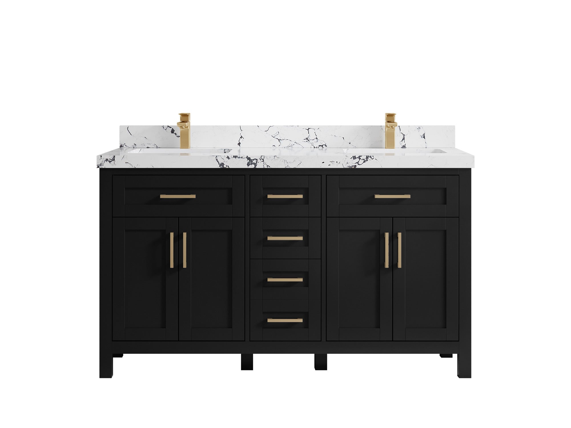 Cambridge 60 in. W x 22 in. D Double Sink Bathroom Vanity - Willow Bath and Vanity