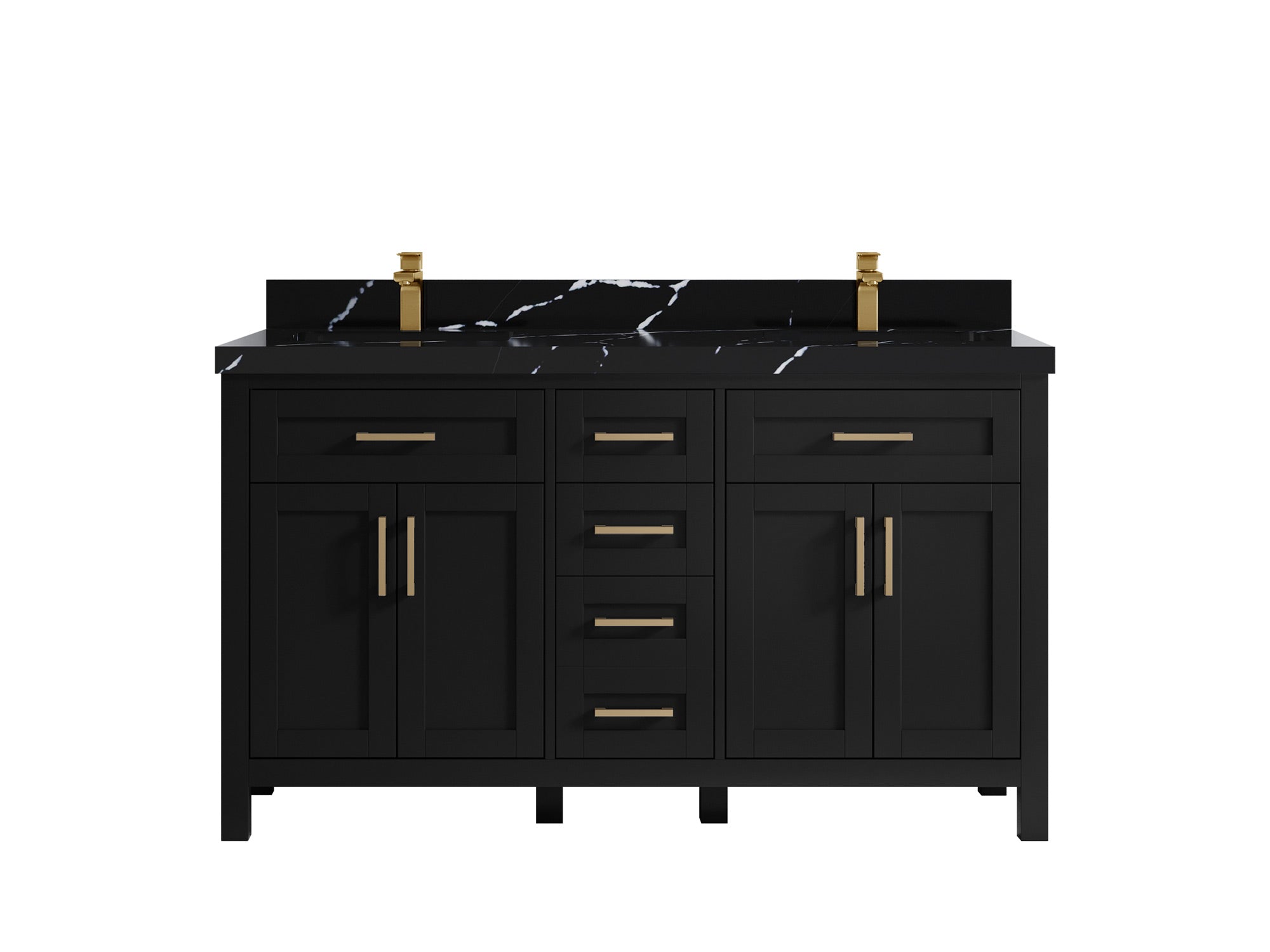 Cambridge 60 in. W x 22 in. D Double Sink Bathroom Vanity - Willow Bath and Vanity