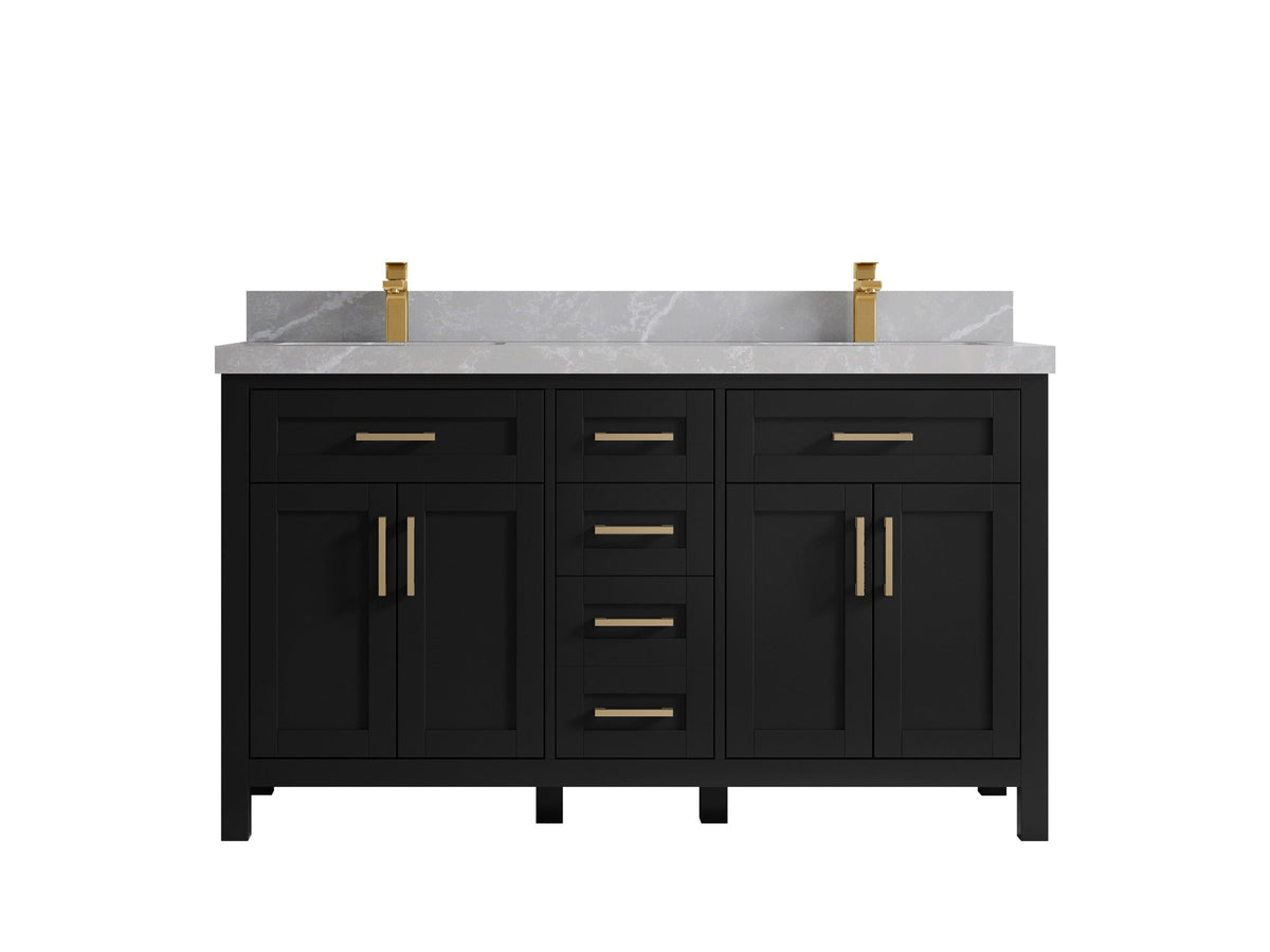 Cambridge 60 in. W x 22 in. D Double Sink Bathroom Vanity - Willow Bath and Vanity