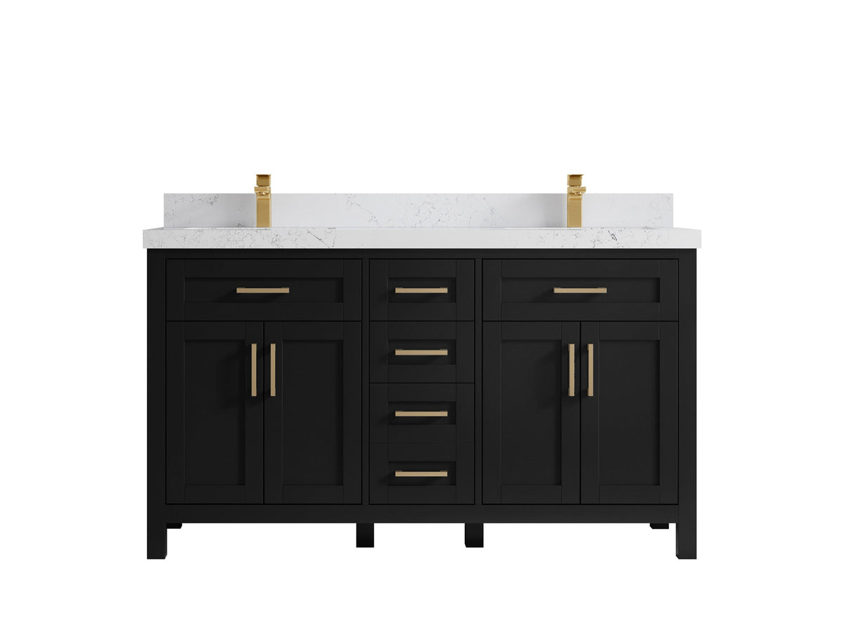 Cambridge 60 in. W x 22 in. D Double Sink Bathroom Vanity - Willow Bath and Vanity