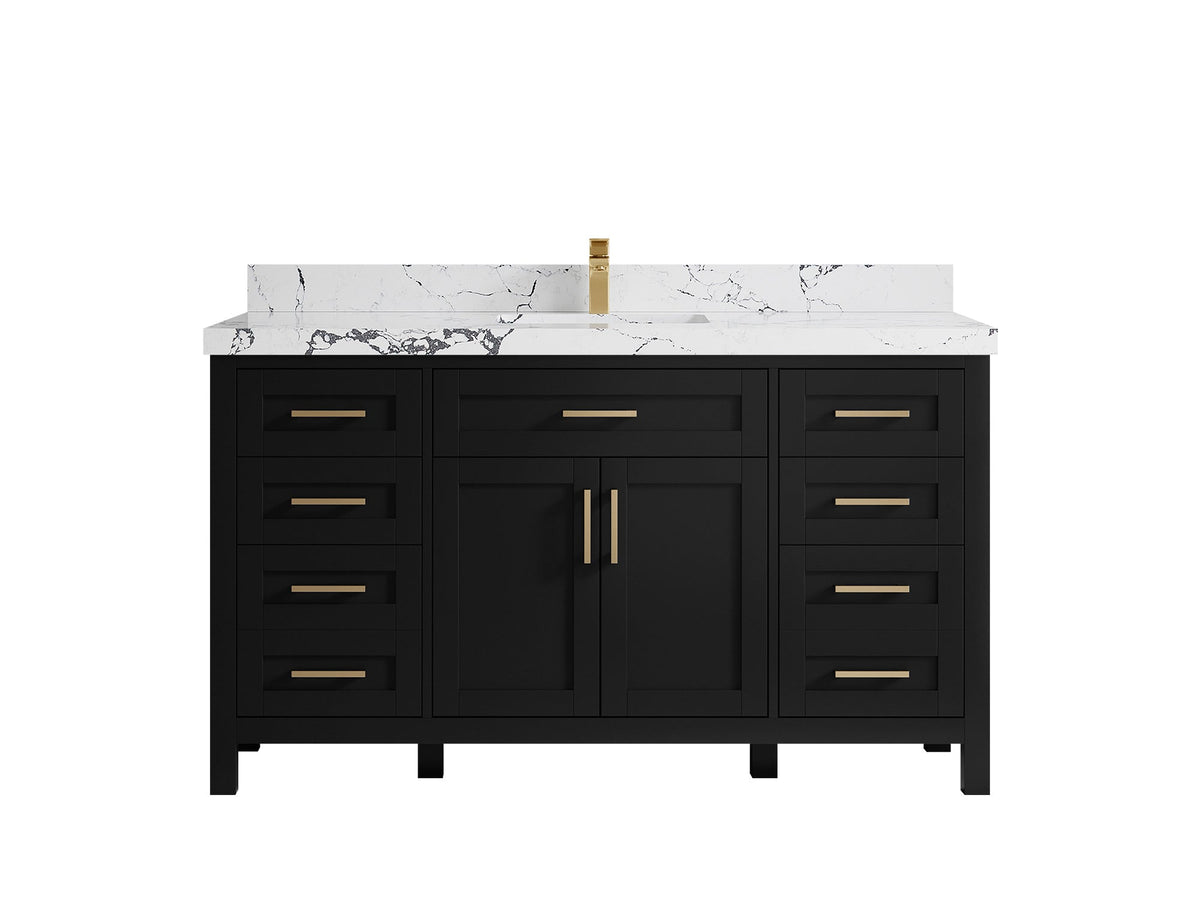 Cambridge 60 in. W x 22 in. D Single Sink Bathroom Vanity - Willow Bath and Vanity