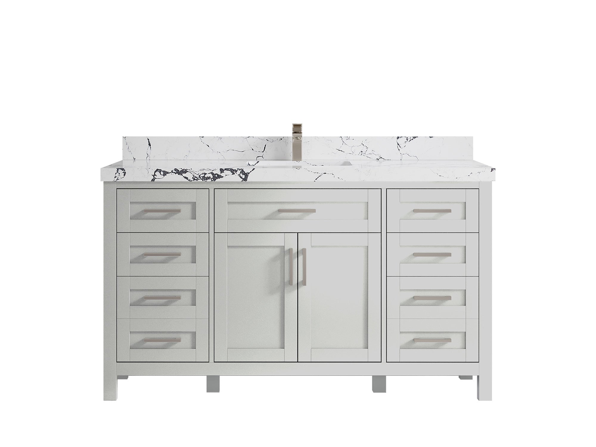Cambridge 60 in. W x 22 in. D Single Sink Bathroom Vanity - Willow Bath and Vanity
