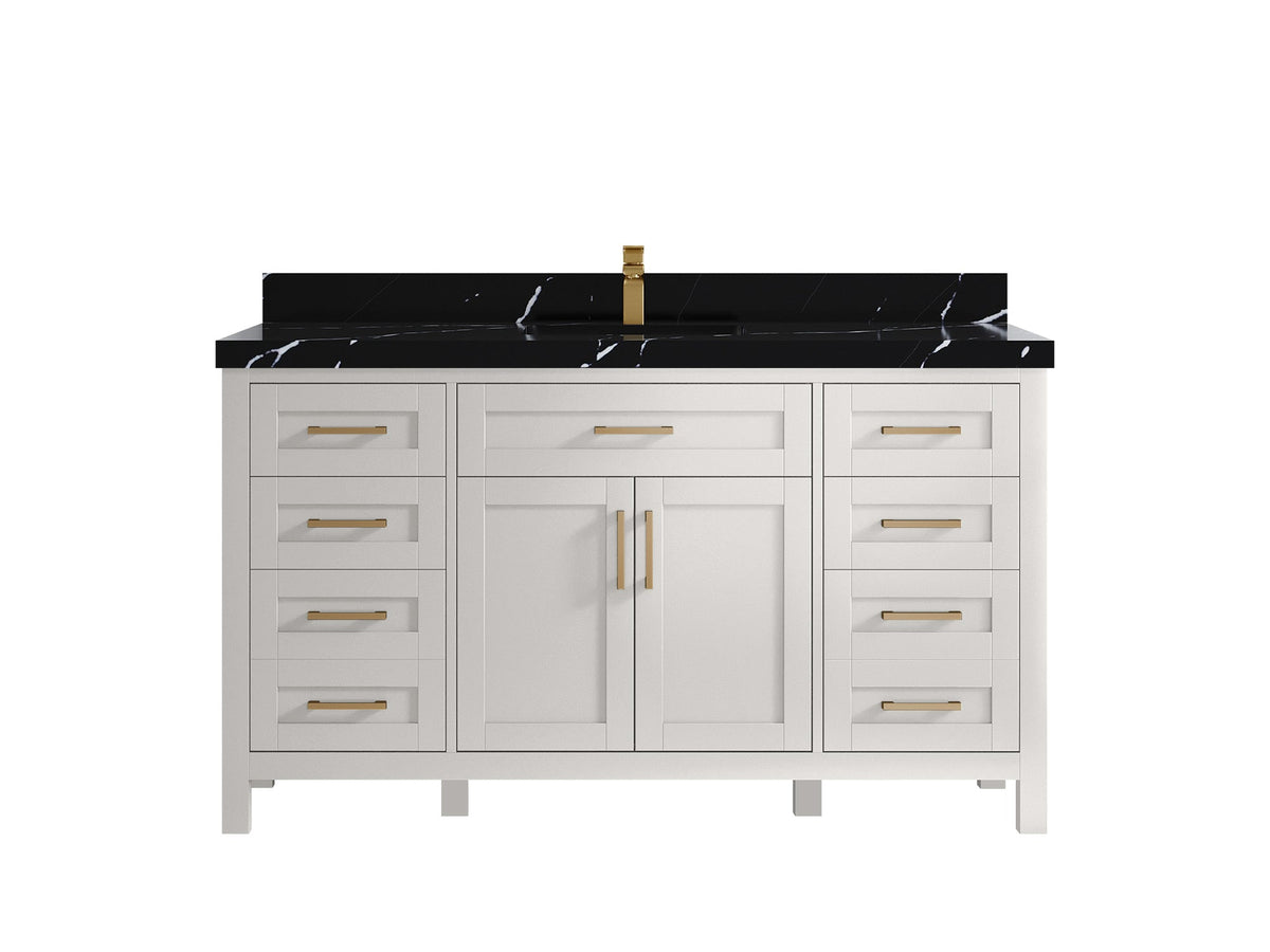 Cambridge 60 in. W x 22 in. D Single Sink Bathroom Vanity - Willow Bath and Vanity