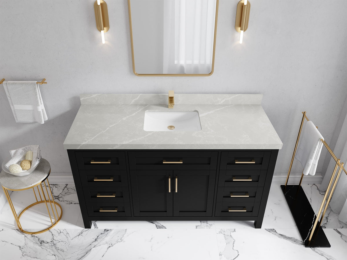 Cambridge 60 in. W x 22 in. D Single Sink Bathroom Vanity - Willow Bath and Vanity