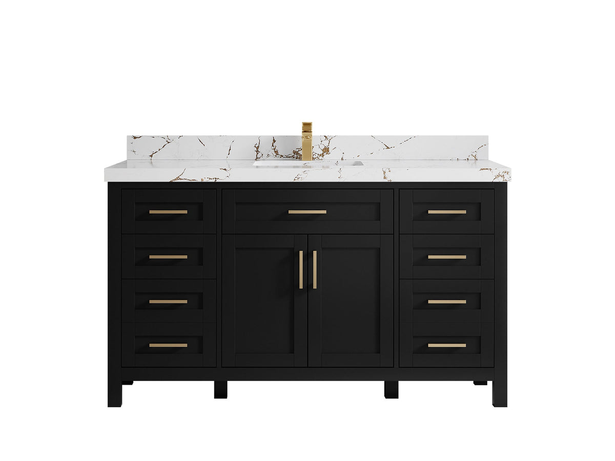 Cambridge 60 in. W x 22 in. D Single Sink Bathroom Vanity - Willow Bath and Vanity