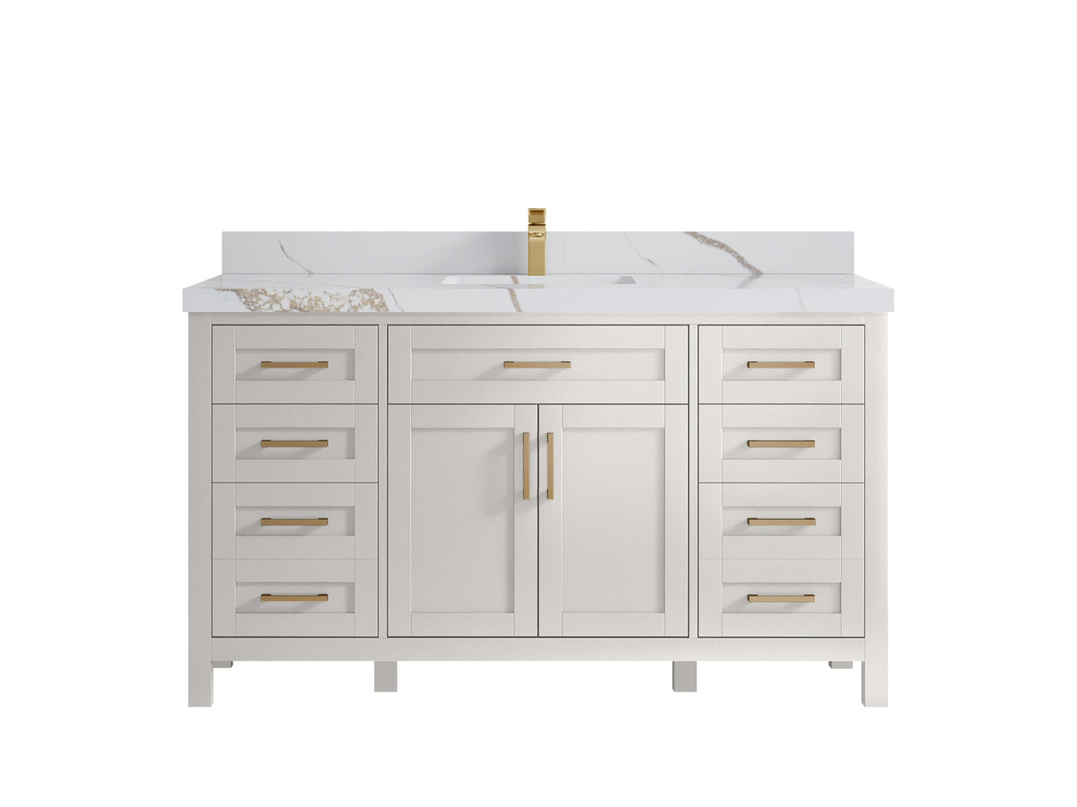 Cambridge 60 in. W x 22 in. D Single Sink Bathroom Vanity - Willow Bath and Vanity
