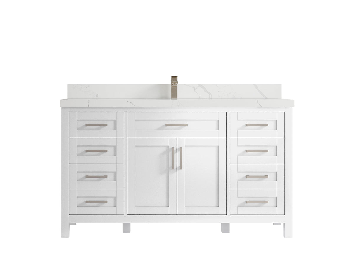Cambridge 60 in. W x 22 in. D Single Sink Bathroom Vanity - Willow Bath and Vanity