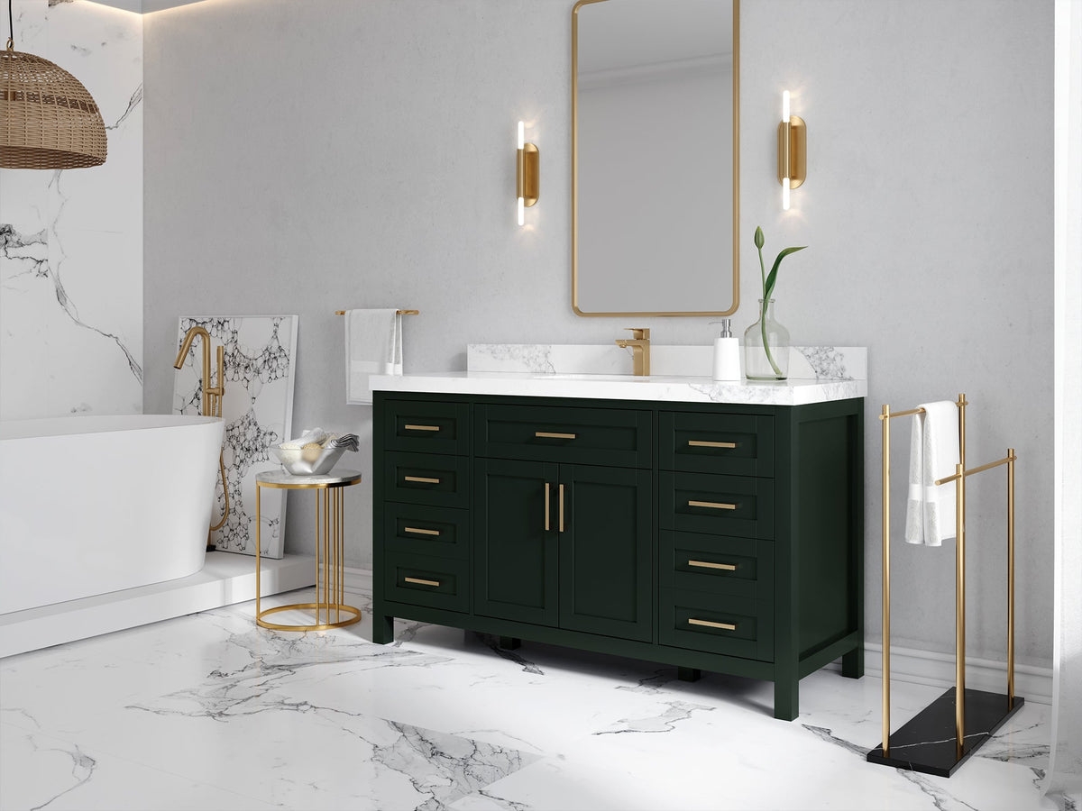 Cambridge 60 in. W x 22 in. D Single Sink Bathroom Vanity - Willow Bath and Vanity