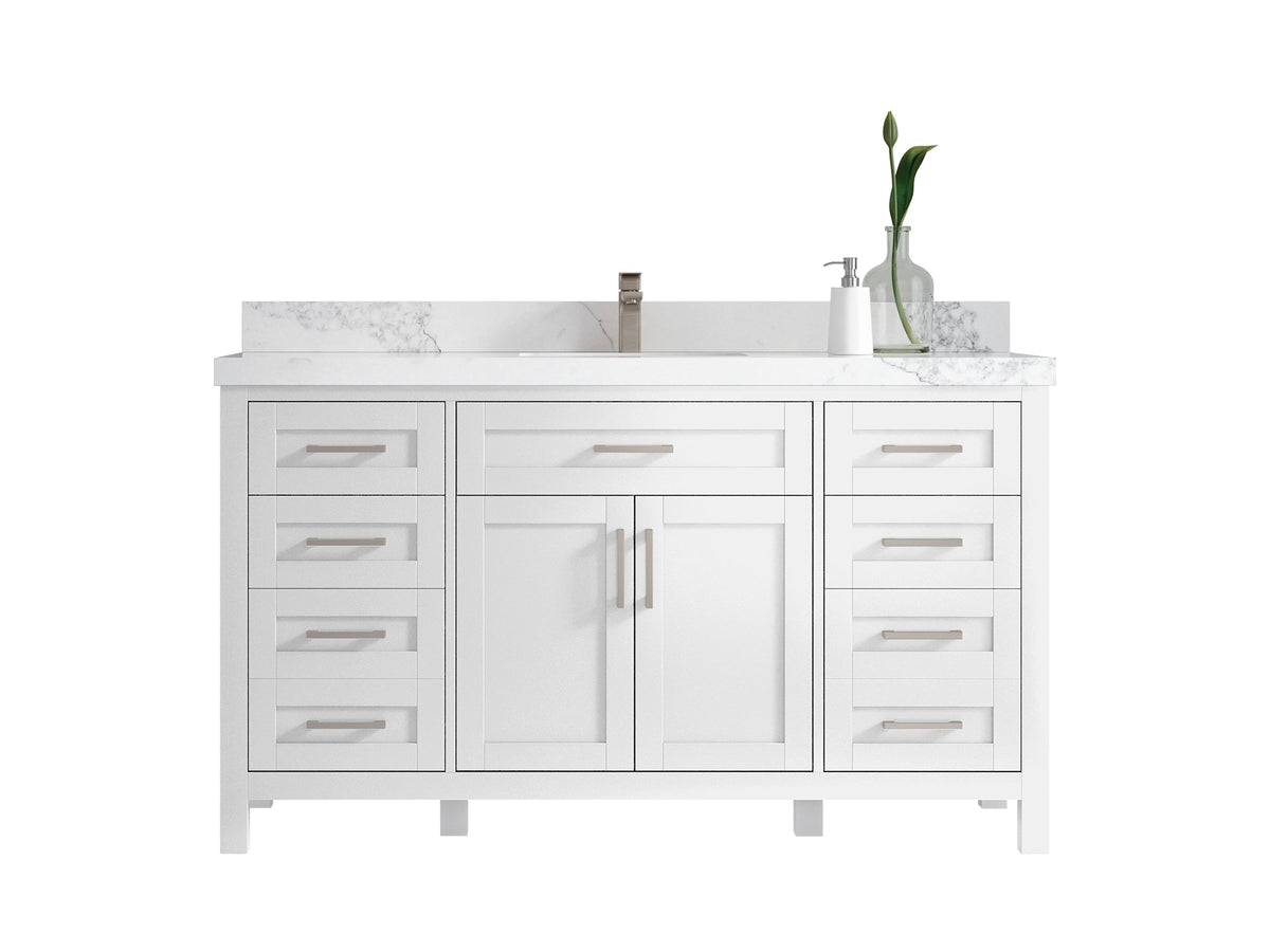 Cambridge 60 in. W x 22 in. D Single Sink Bathroom Vanity - Willow Bath and Vanity