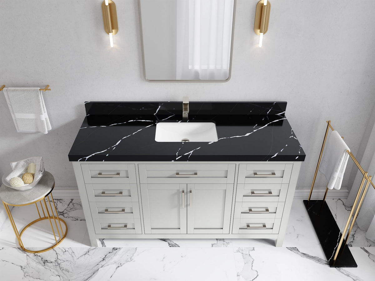 Cambridge 60 in. W x 22 in. D Single Sink Bathroom Vanity - Willow Bath and Vanity