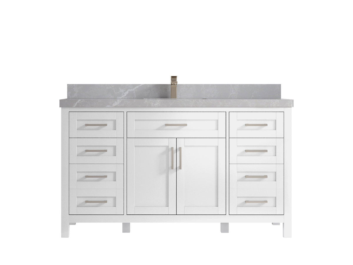 Cambridge 60 in. W x 22 in. D Single Sink Bathroom Vanity - Willow Bath and Vanity