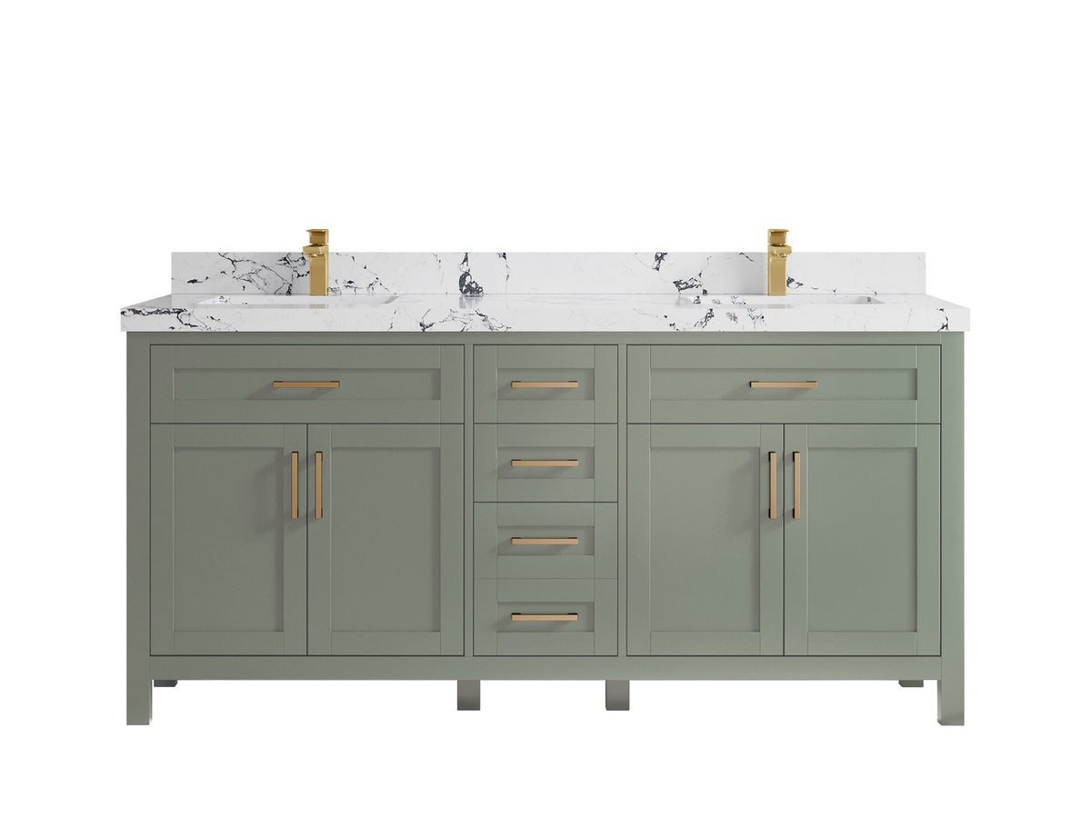 Cambridge 72 in. W x 22 in. D Double Sink Bathroom Vanity - Willow Bath and Vanity