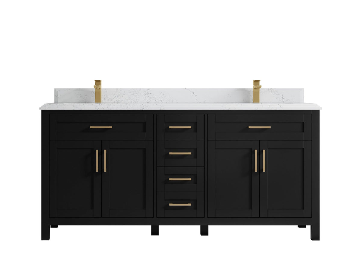 Cambridge 72 in. W x 22 in. D Double Sink Bathroom Vanity - Willow Bath and Vanity
